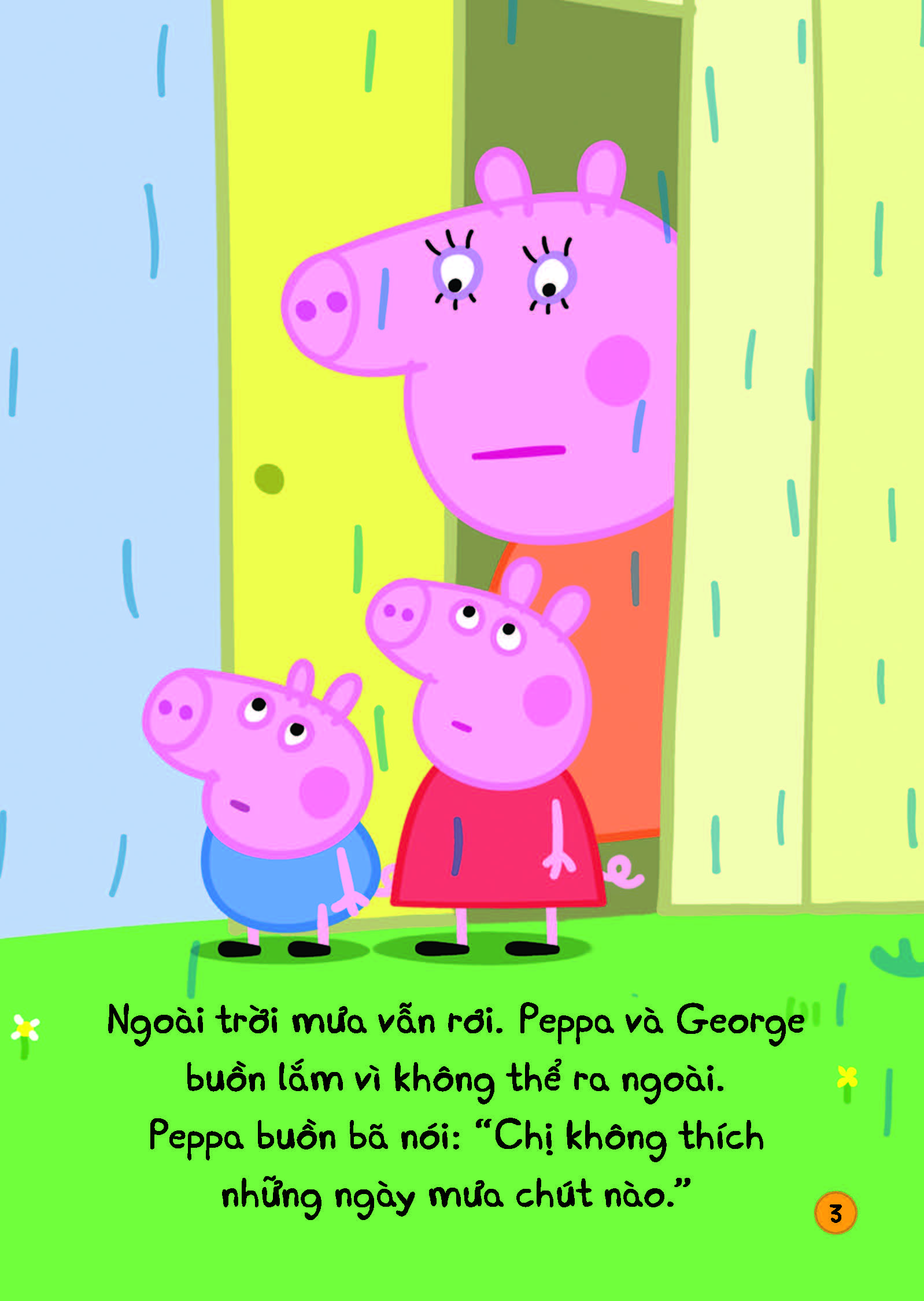 peppa pig - rainy day - một ngày mưa - song ngữ anh-việt - Ảnh 5