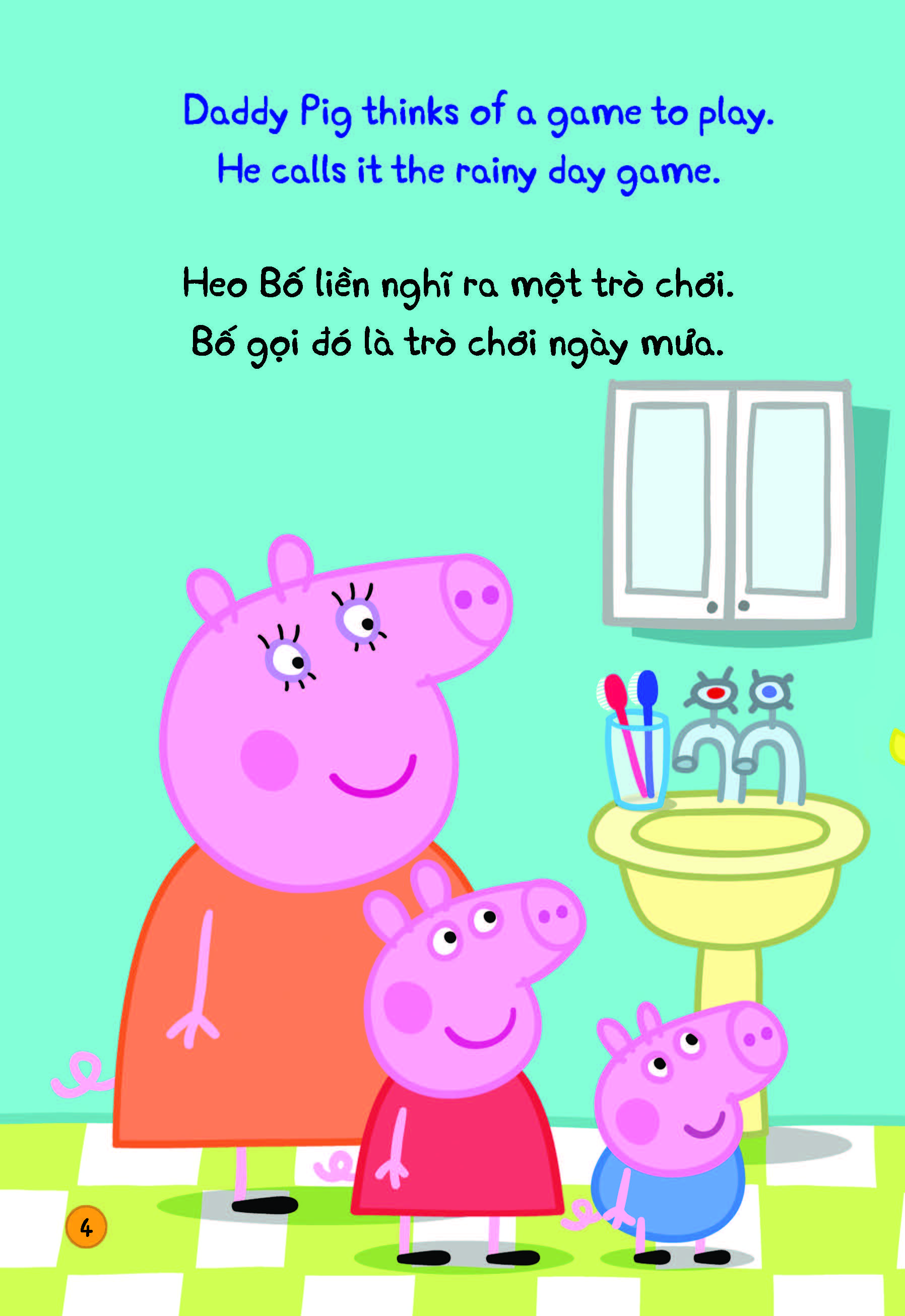 peppa pig - rainy day - một ngày mưa - song ngữ anh-việt - Ảnh 6