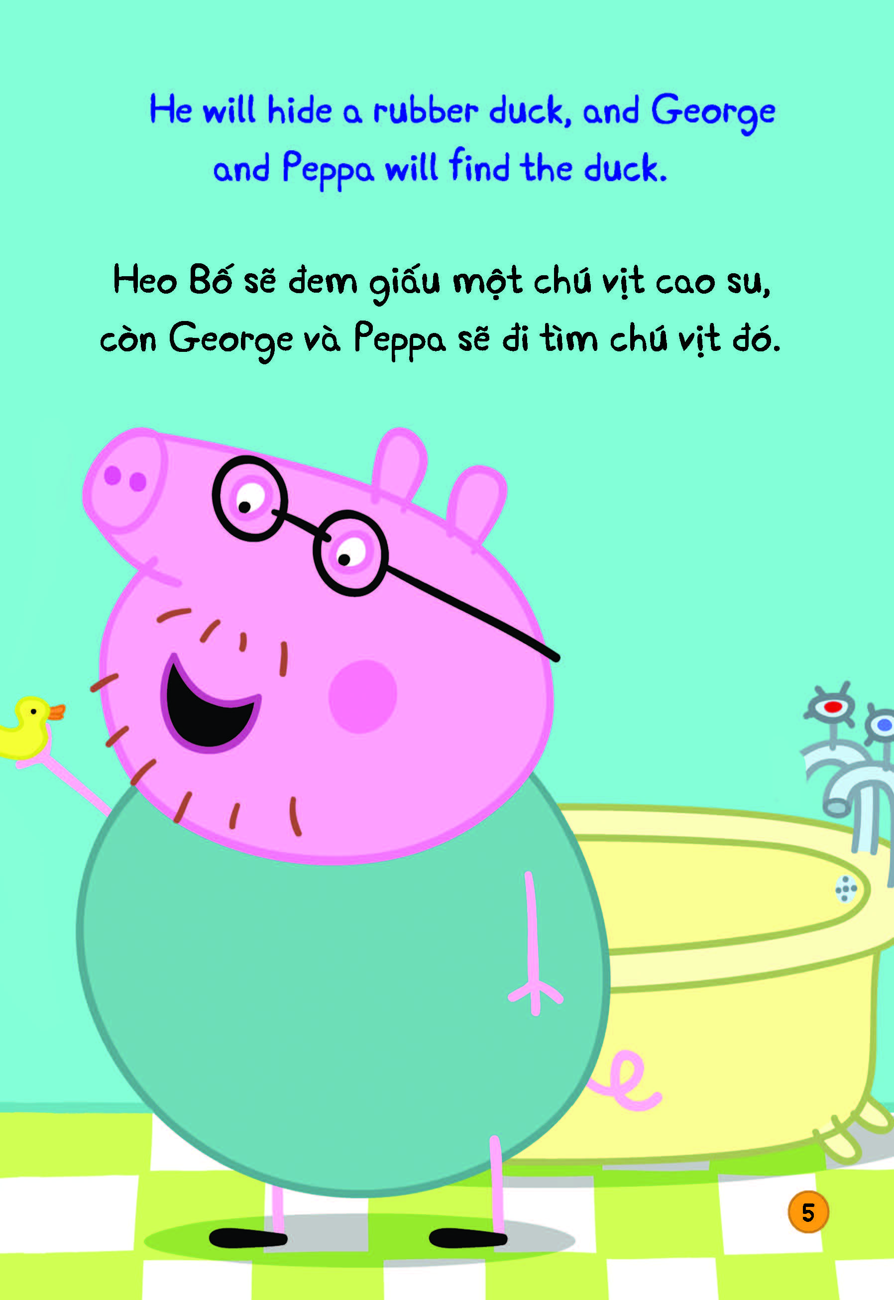 peppa pig - rainy day - một ngày mưa - song ngữ anh-việt - Ảnh 7