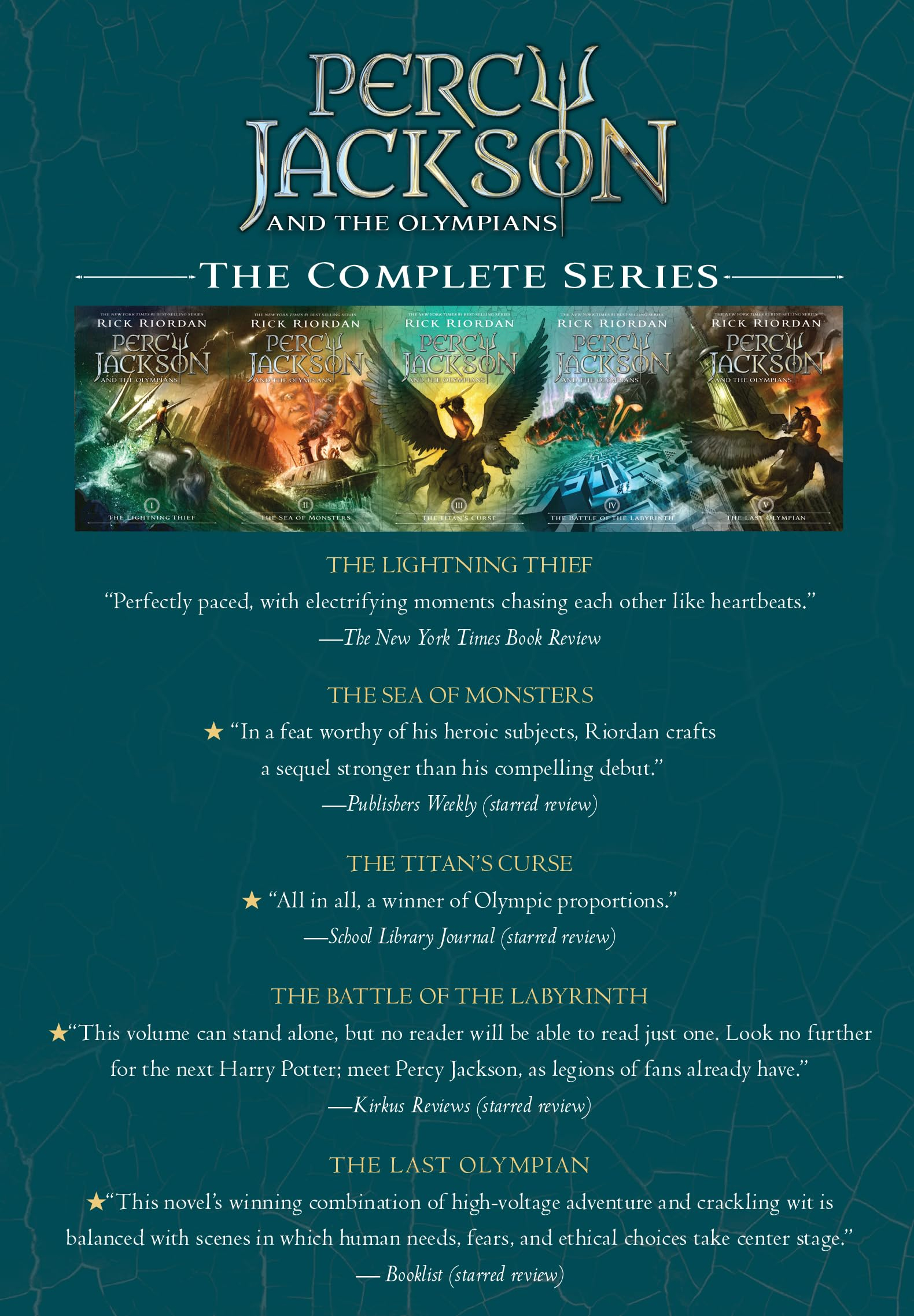 percy jackson and the olympians 5 book paperback boxed set (with poster) - Ảnh 7