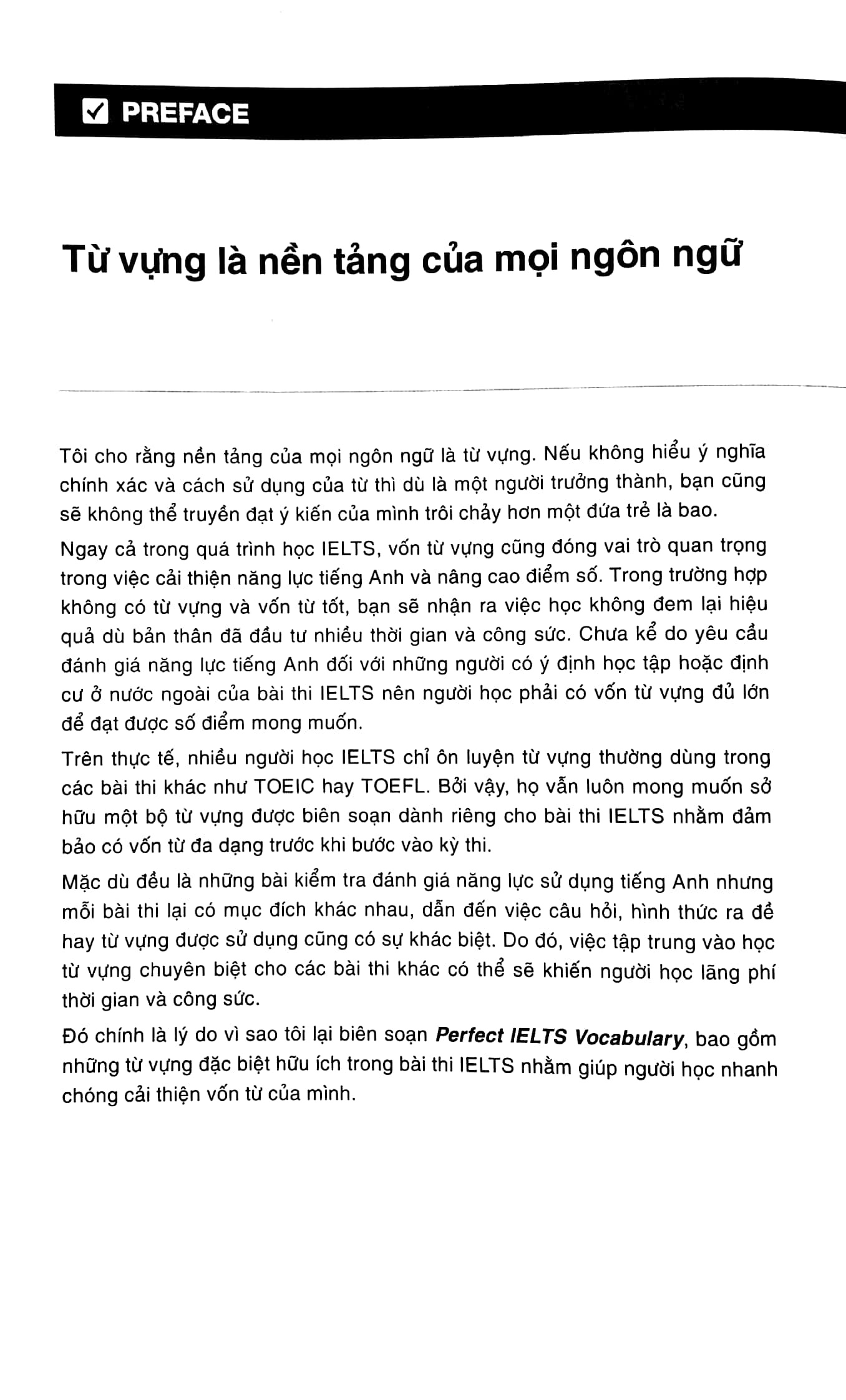 perfect ielts vocabulary - bí kiếp chinh phục 4 kỹ năng trong kỳ thi ielts - Ảnh 3