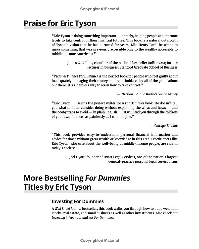 personal finance in your 20s & 30s for dummies - 3rd edition - Ảnh 5