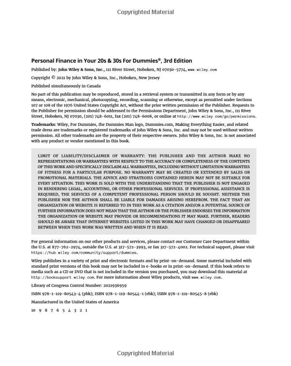 personal finance in your 20s & 30s for dummies - 3rd edition - Ảnh 7