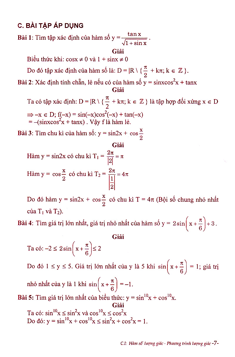 phân dạng và phương pháp giải các dạng bài tập trắc nghiệm đại số - giải tích 11 - Ảnh 6