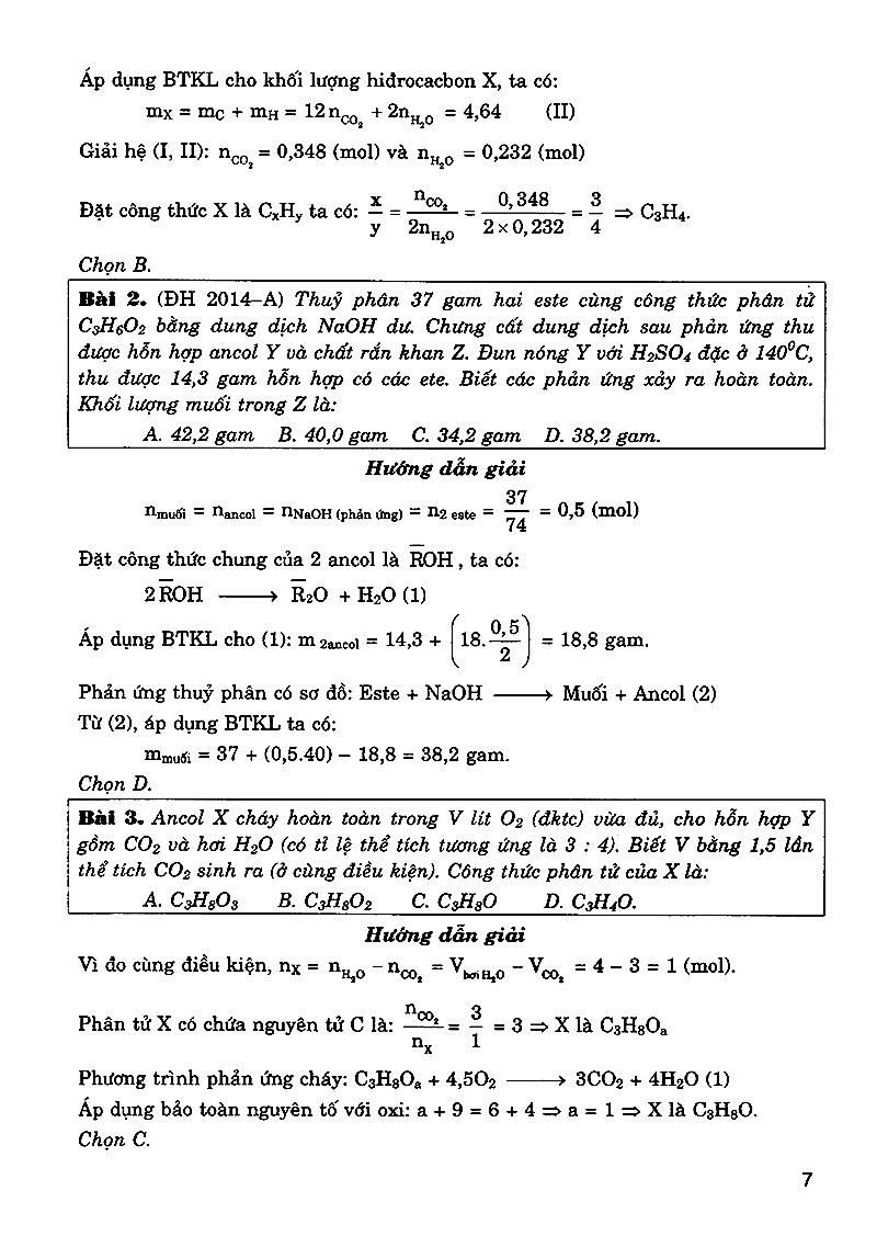 phân loại & giải nhanh hóa hữu cơ (bài tập) - Ảnh 3