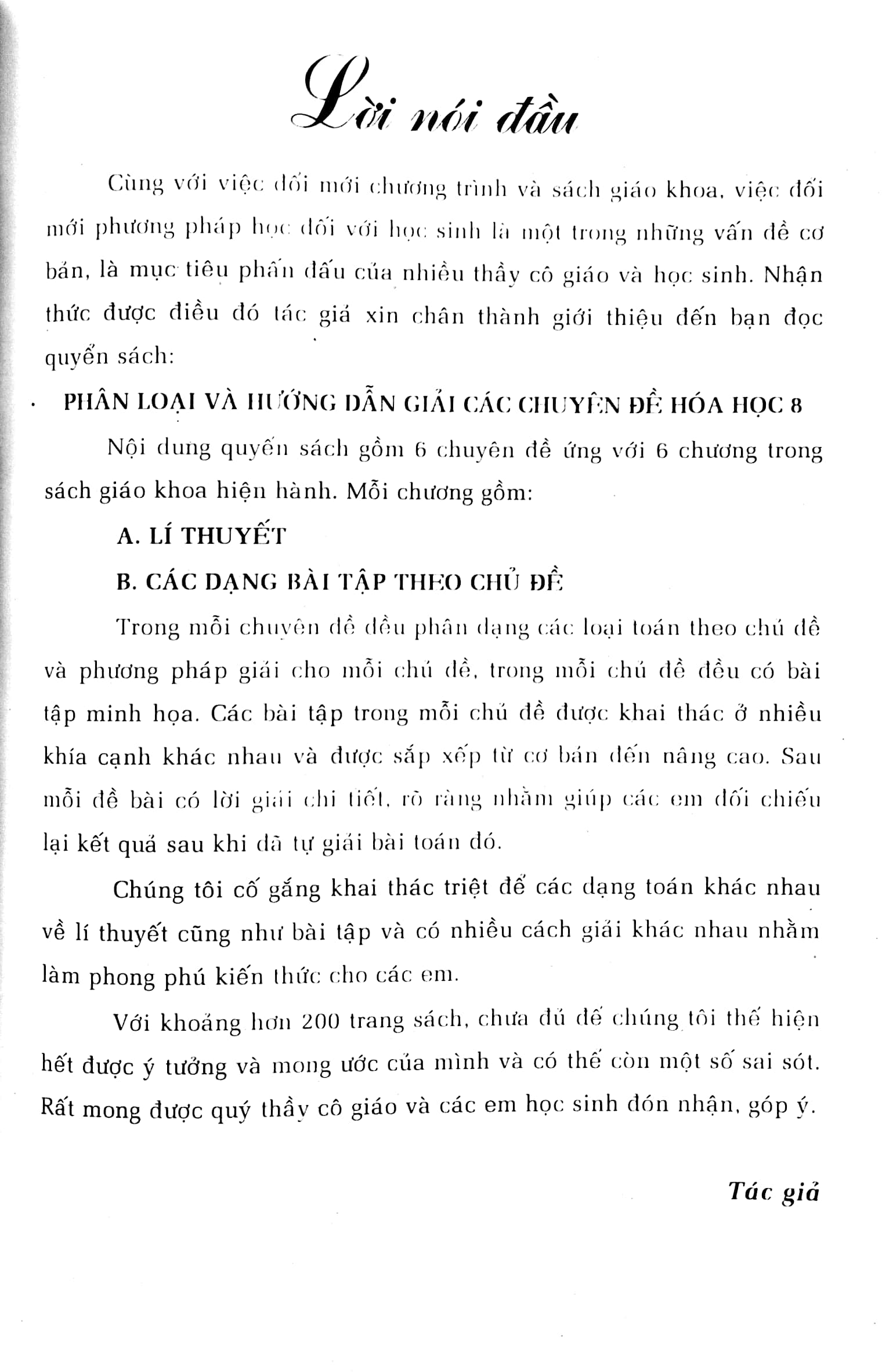 phân loại và hướng dẫn giải các chuyên đề hóa học 8 (biên soạn theo chương trình giáo dục phổ thông mới) (tái bản 2023) - Ảnh 4
