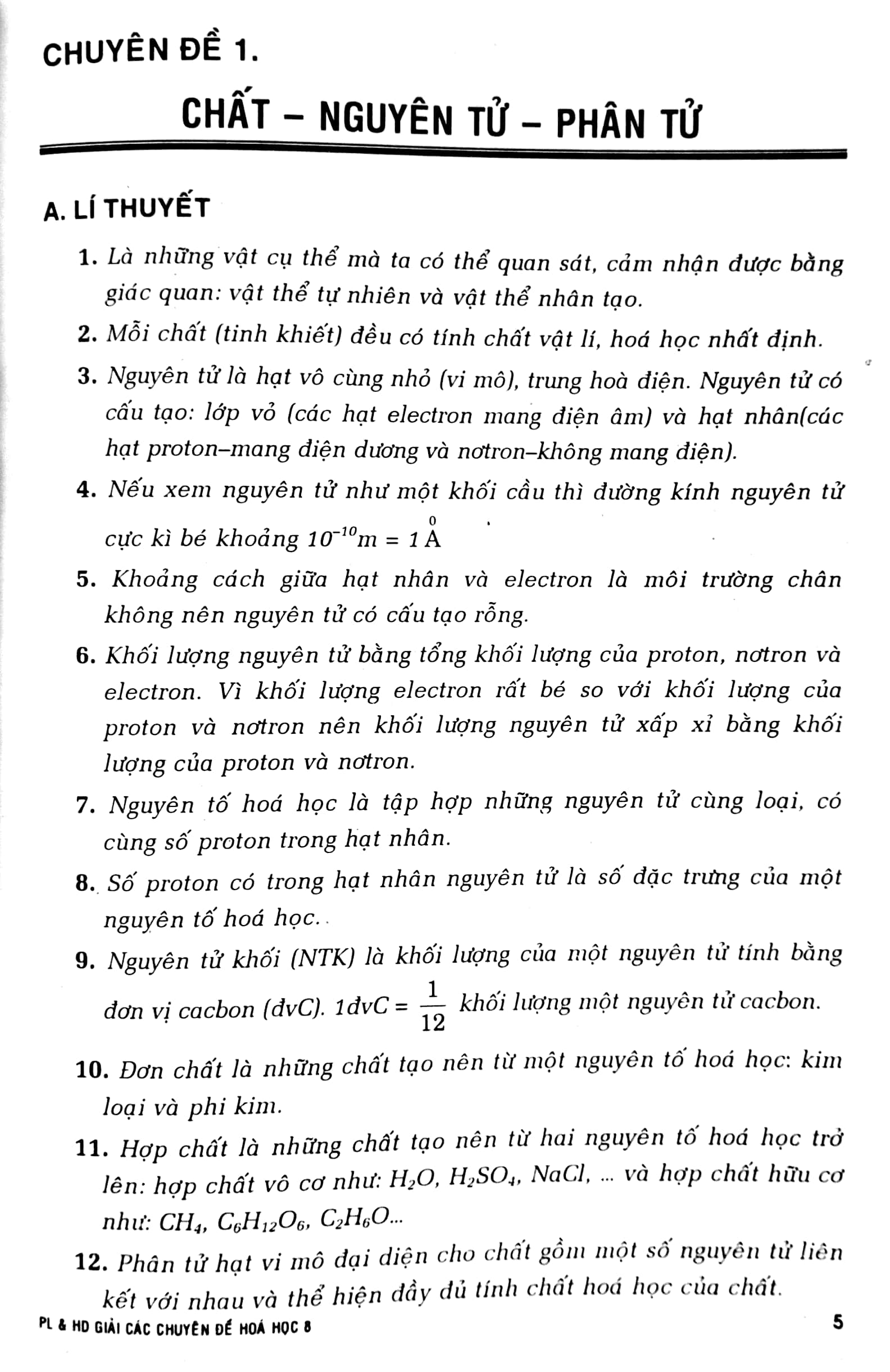 phân loại và hướng dẫn giải các chuyên đề hóa học 8 (biên soạn theo chương trình giáo dục phổ thông mới) (tái bản 2023) - Ảnh 5