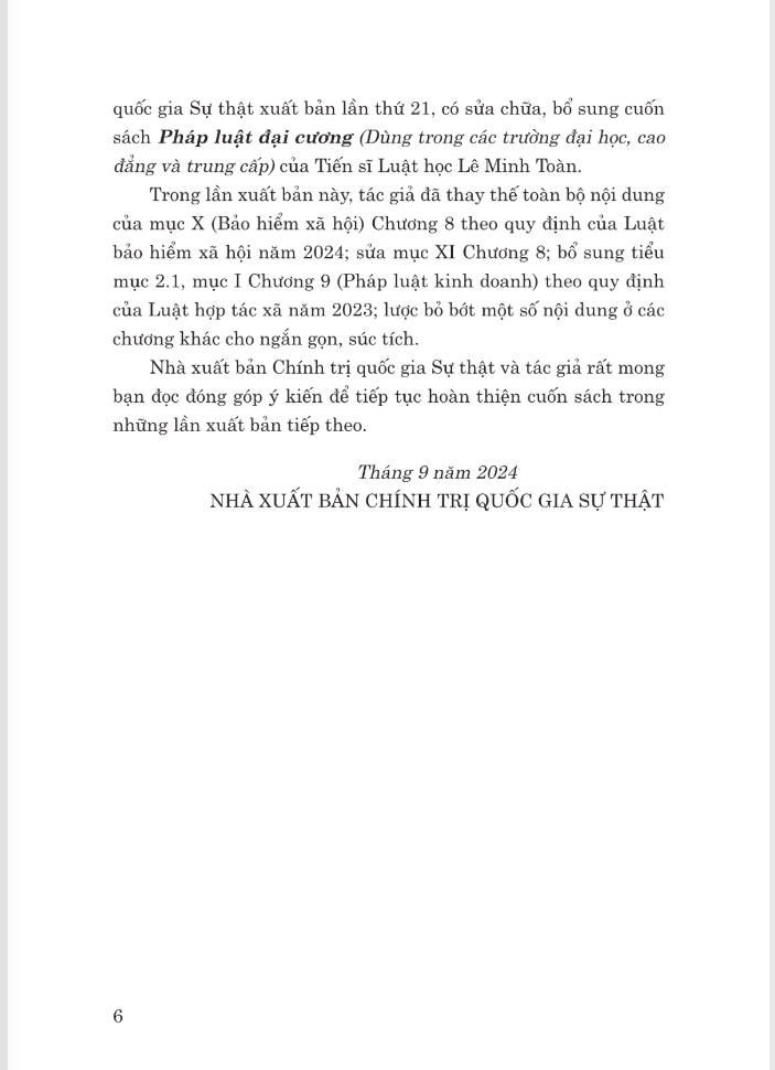 pháp luật đại cương - dùng trong các trường đại học, cao đẳng và trung cấp - Ảnh 4