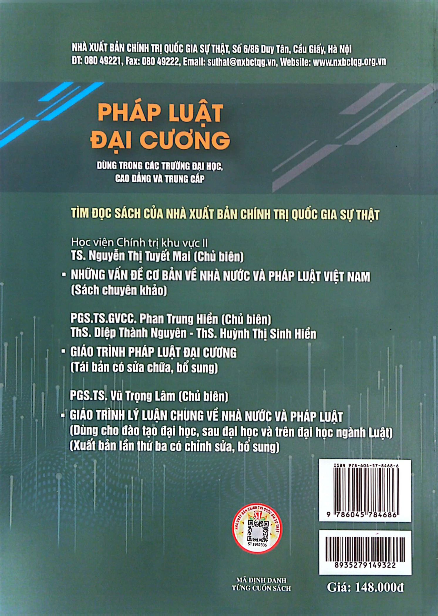 pháp luật đại cương - dùng trong các trường đại học, cao đẳng và trung cấp (xuất bản lần thứ 20, có sửa chữa, bổ sung) - Ảnh 10