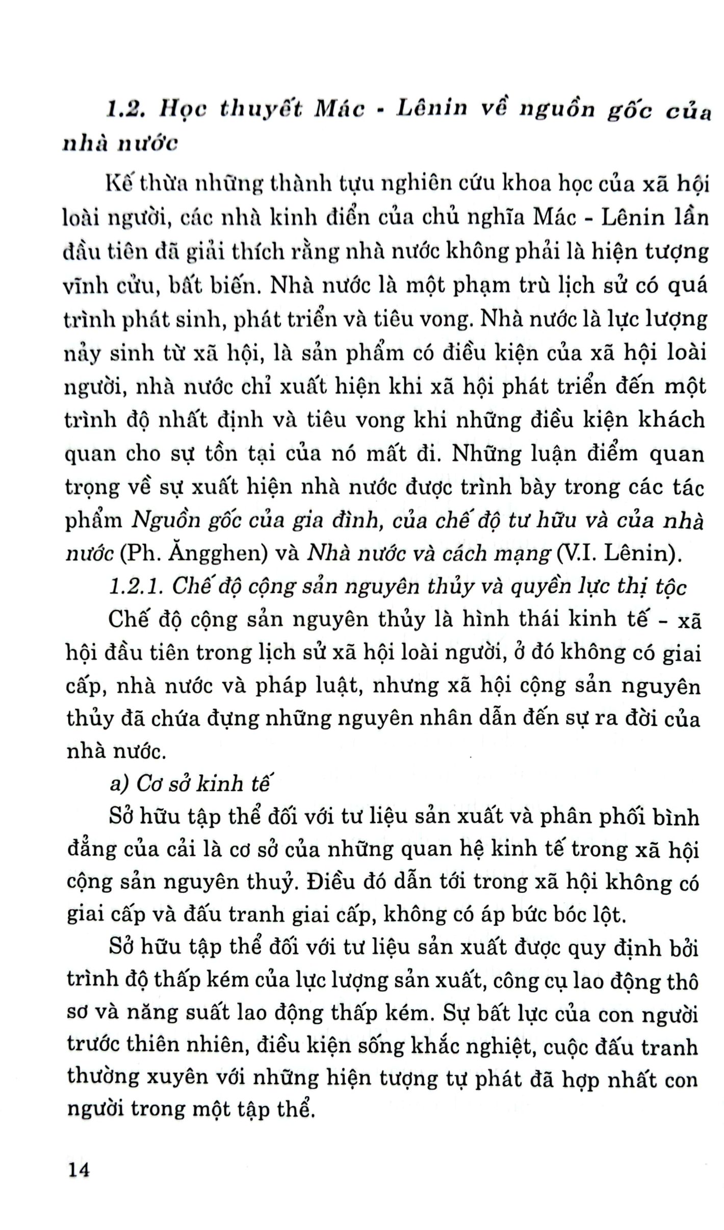 pháp luật đại cương - dùng trong các trường đại học, cao đẳng và trung cấp (xuất bản lần thứ 20, có sửa chữa, bổ sung) - Ảnh 9