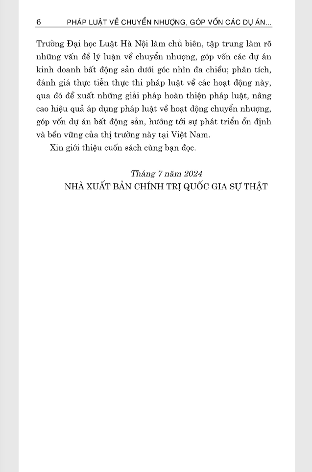 pháp luật về chuyển nhượng, góp vốn các dự án bất động sản của doanh nghiệp kinh doanh bất động sản - Ảnh 4