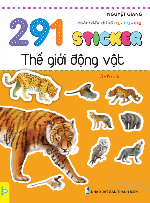 phát triển chỉ số iq-eq-cq - 291 sticker thế giới động vật - Ảnh 2