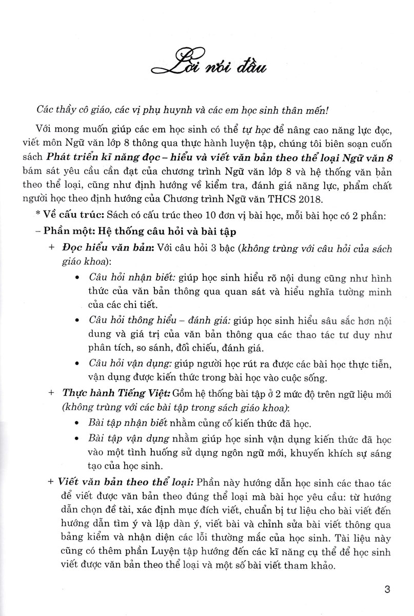 phát triển kĩ năng đọc-hiểu và viết văn bản ngữ văn 8 (bám sát sgk cánh diều) - Ảnh 3