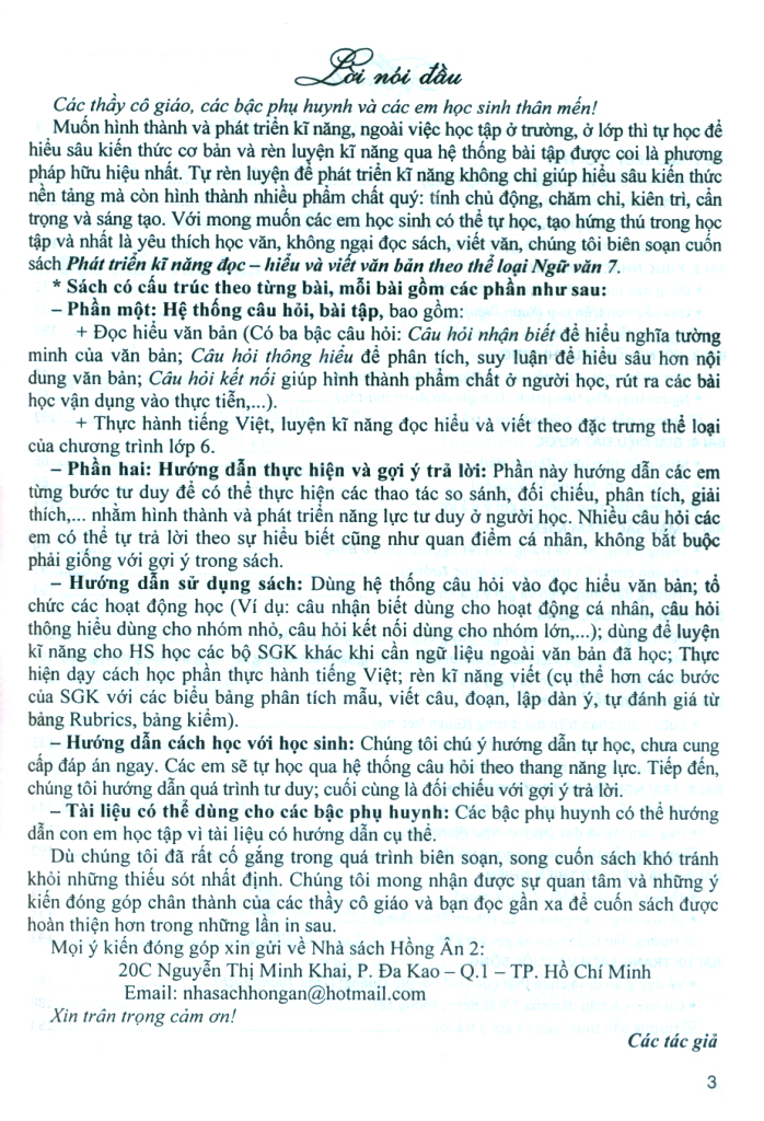 phát triển kĩ năng đọc-hiểu và viết văn bản theo thể loại ngữ văn 7 (bám sát sgk kết nối tri thức với cuộc sống) - Ảnh 2