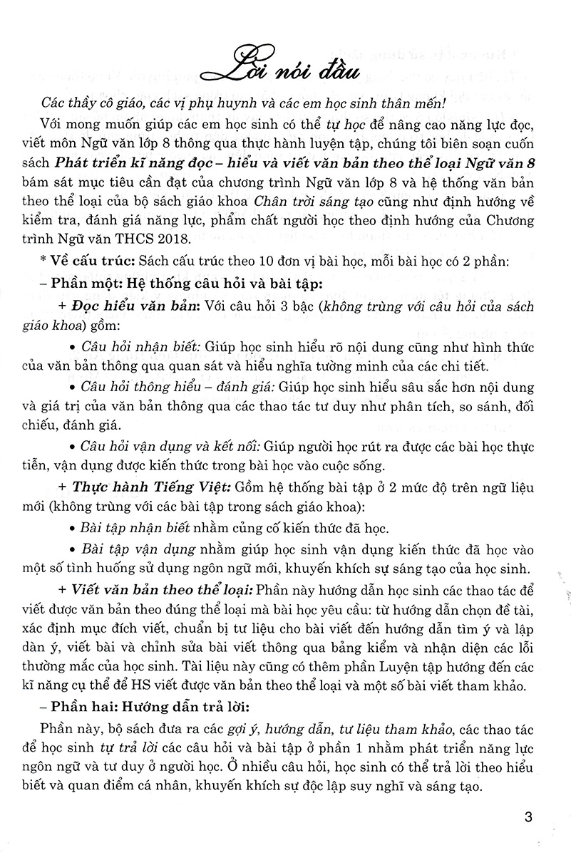 phát triển kĩ năng đọc-hiểu và viết văn bản theo thể loại ngữ văn 8 (bám sát sgk chân trời sáng tạo) - Ảnh 5
