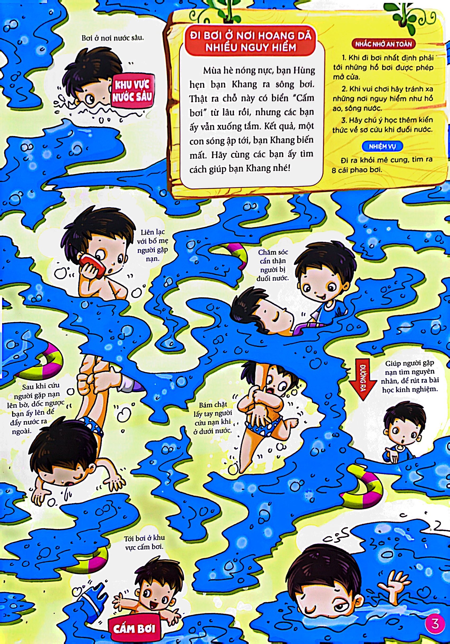 phát triển kỹ năng an toàn dành cho trẻ - trò chơi mê cung - an toàn nơi công cộng (từ 2 - 8 tuổi) - Ảnh 6