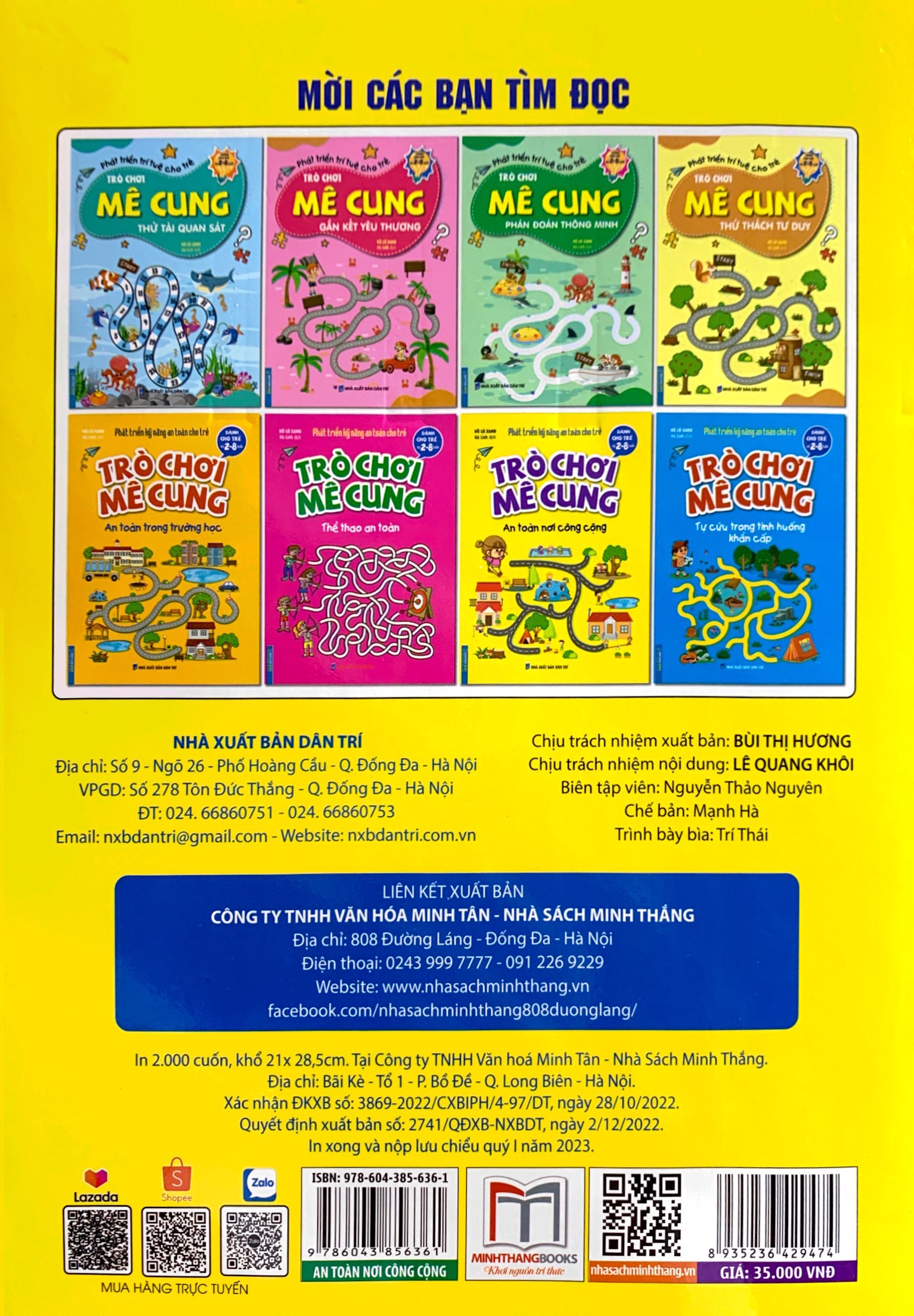 phát triển kỹ năng an toàn dành cho trẻ - trò chơi mê cung - an toàn nơi công cộng (từ 2 - 8 tuổi) - Ảnh 7