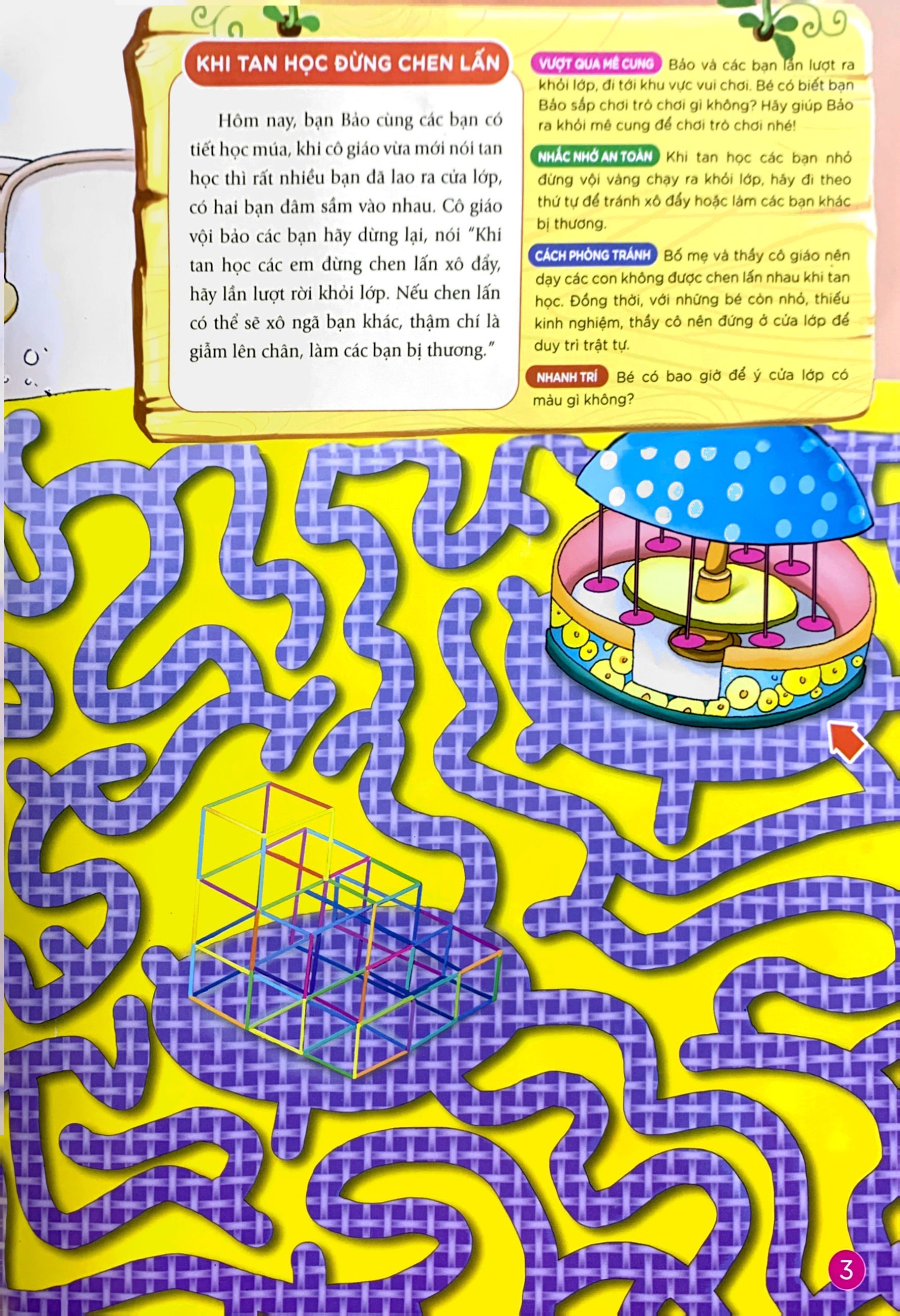 phát triển kỹ năng an toàn dành cho trẻ - trò chơi mê cung - an toàn trong trường học (từ 2 - 8 tuổi) - Ảnh 6