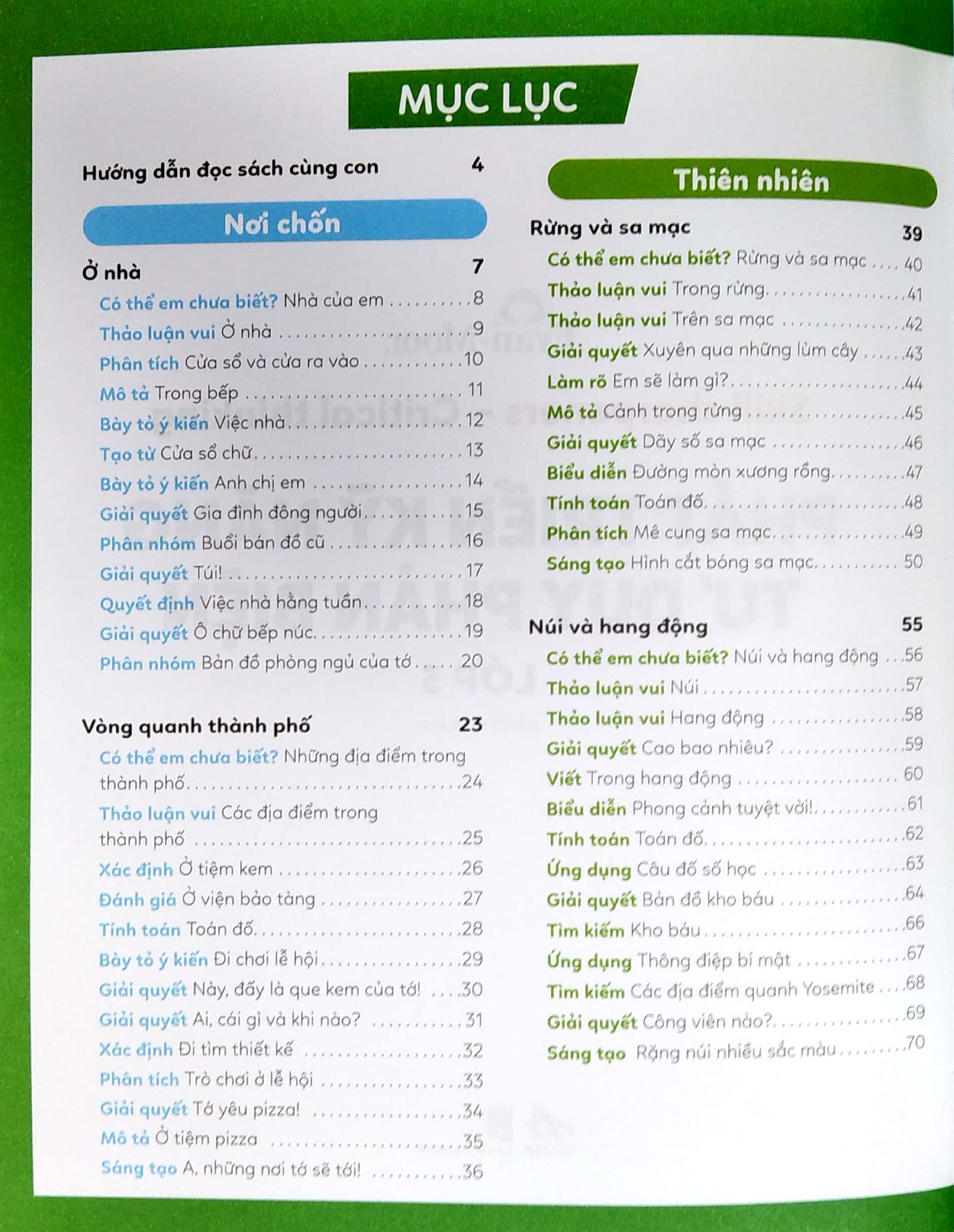 phát triển kỹ năng tư duy phản biện - lớp 5 - Ảnh 3