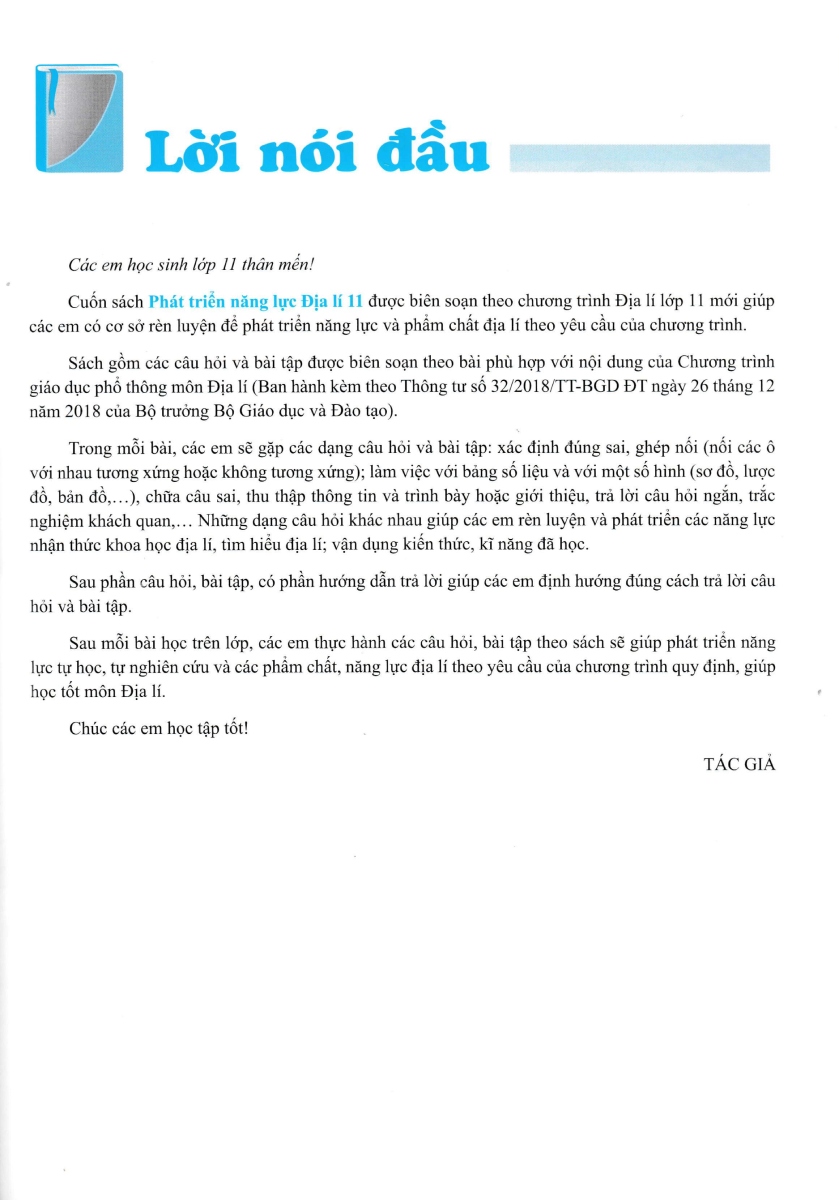 phát triển năng lực địa lí 11 - Ảnh 3