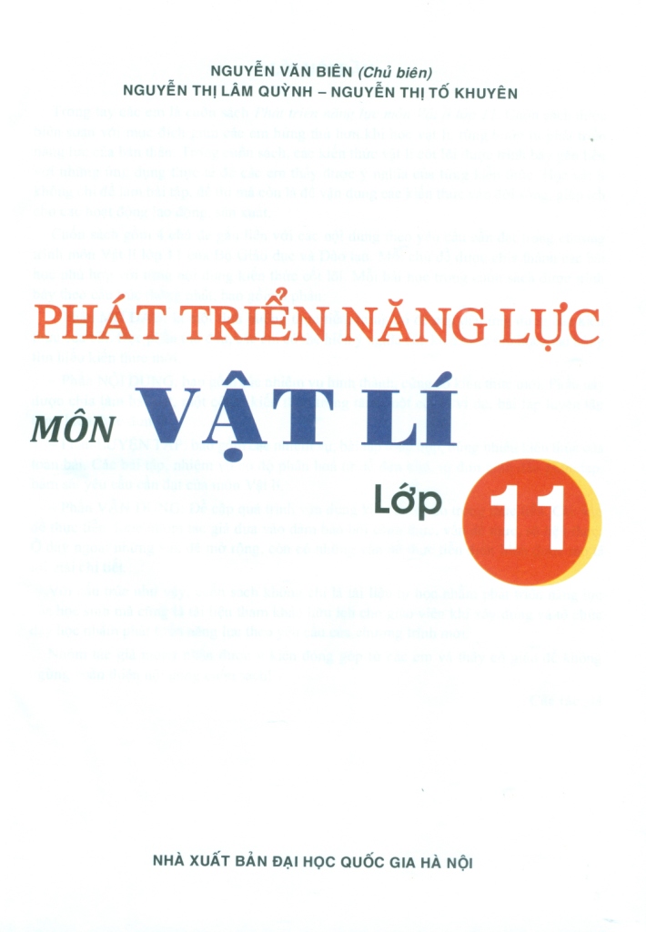 phát triển năng lực môn vật lí - lớp 11 - Ảnh 3