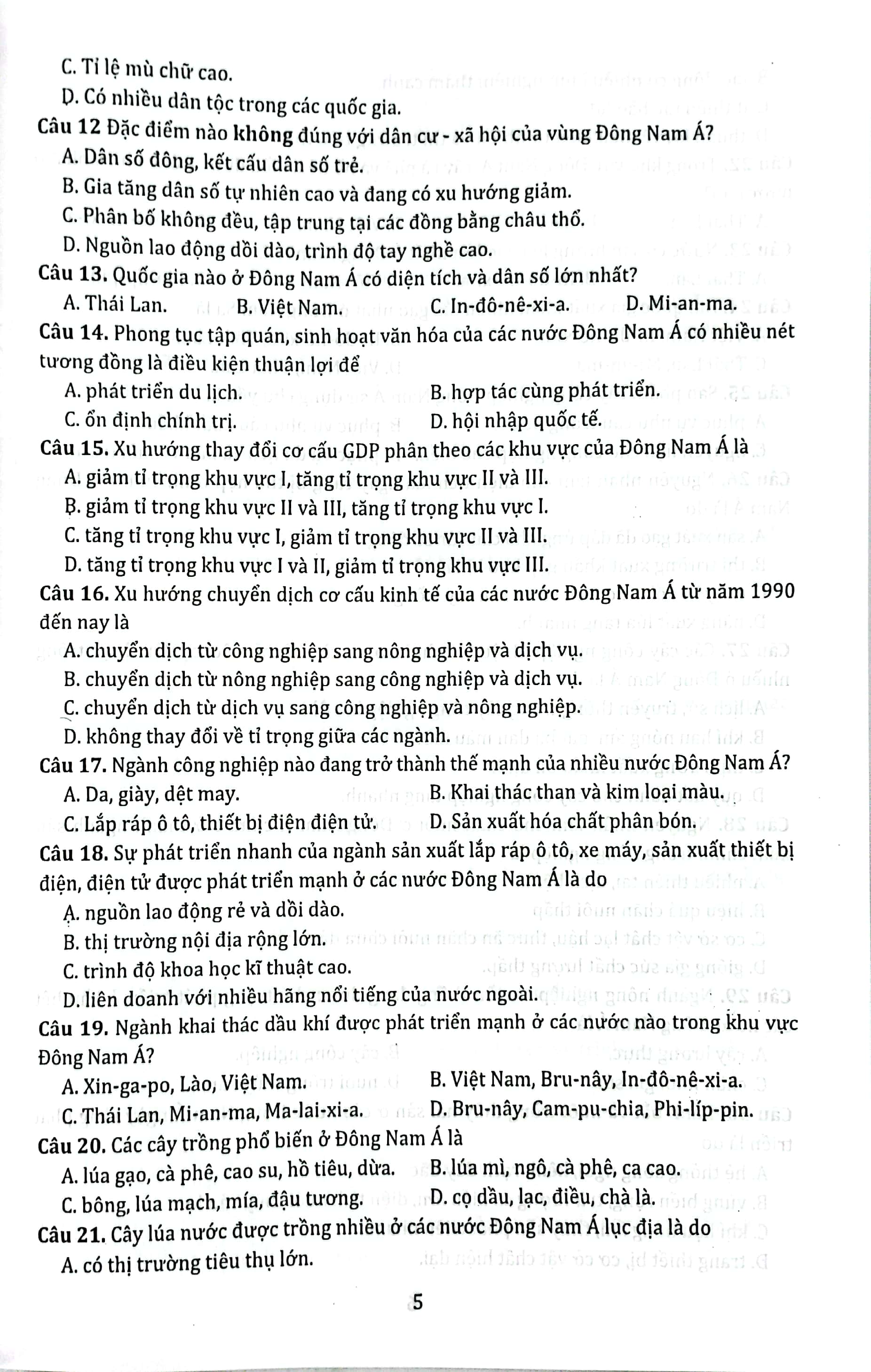 phát triển năng lực thi trắc nghiệm môn địa lí (dành cho kỳ thi thpt và đgnl) - Ảnh 5