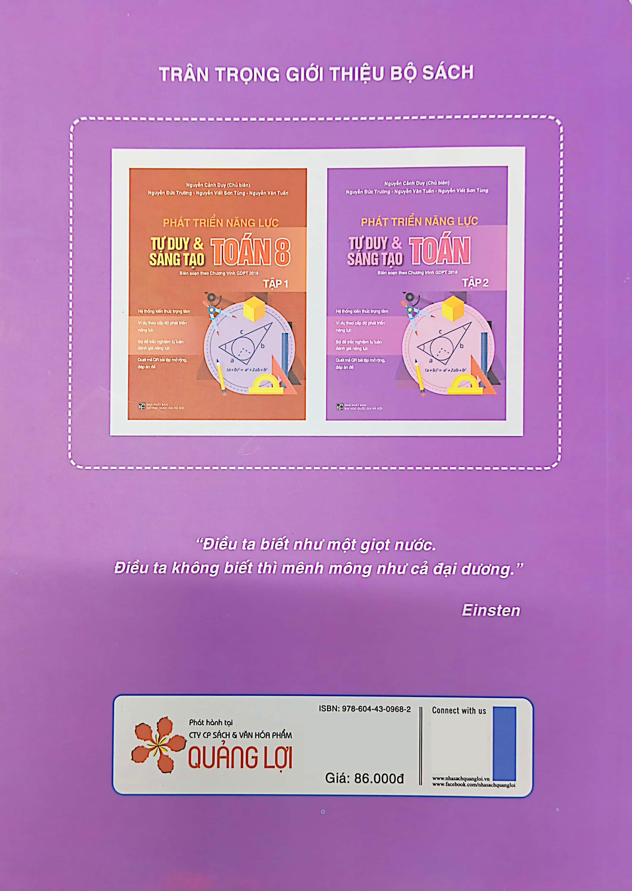 phát triển năng lực tư duy và sáng tạo toán 8 - tập 2 (biên soạn theo chương trình giáo dục phổ thông 2018) - Ảnh 8