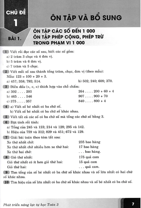 phát triển năng lực tự học toán 3 (biên soạn theo chương trình giao dục phổ thông mới) (tái bản 2023) - Ảnh 8