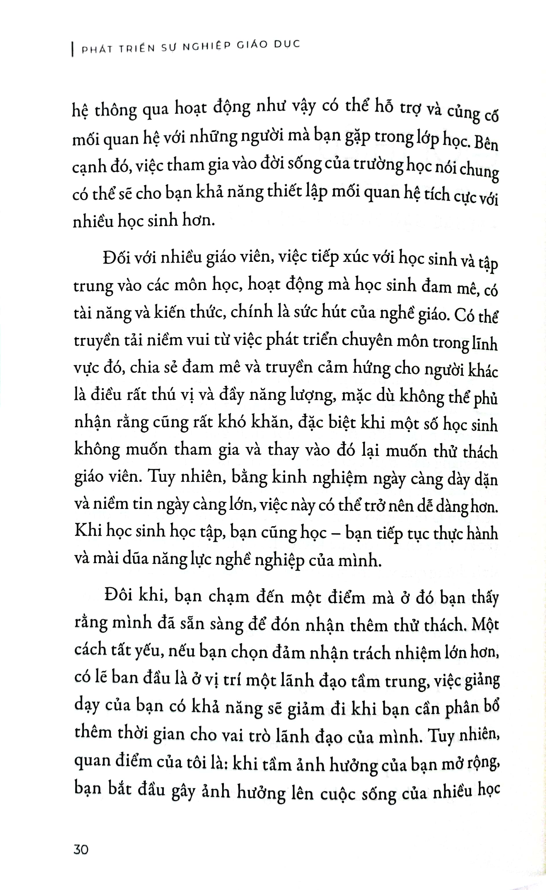 phát triển sự nghiệp giáo dục - cẩm nang dành cho giáo viên quản lí cấp trung và lãnh đạo trường học - Ảnh 5