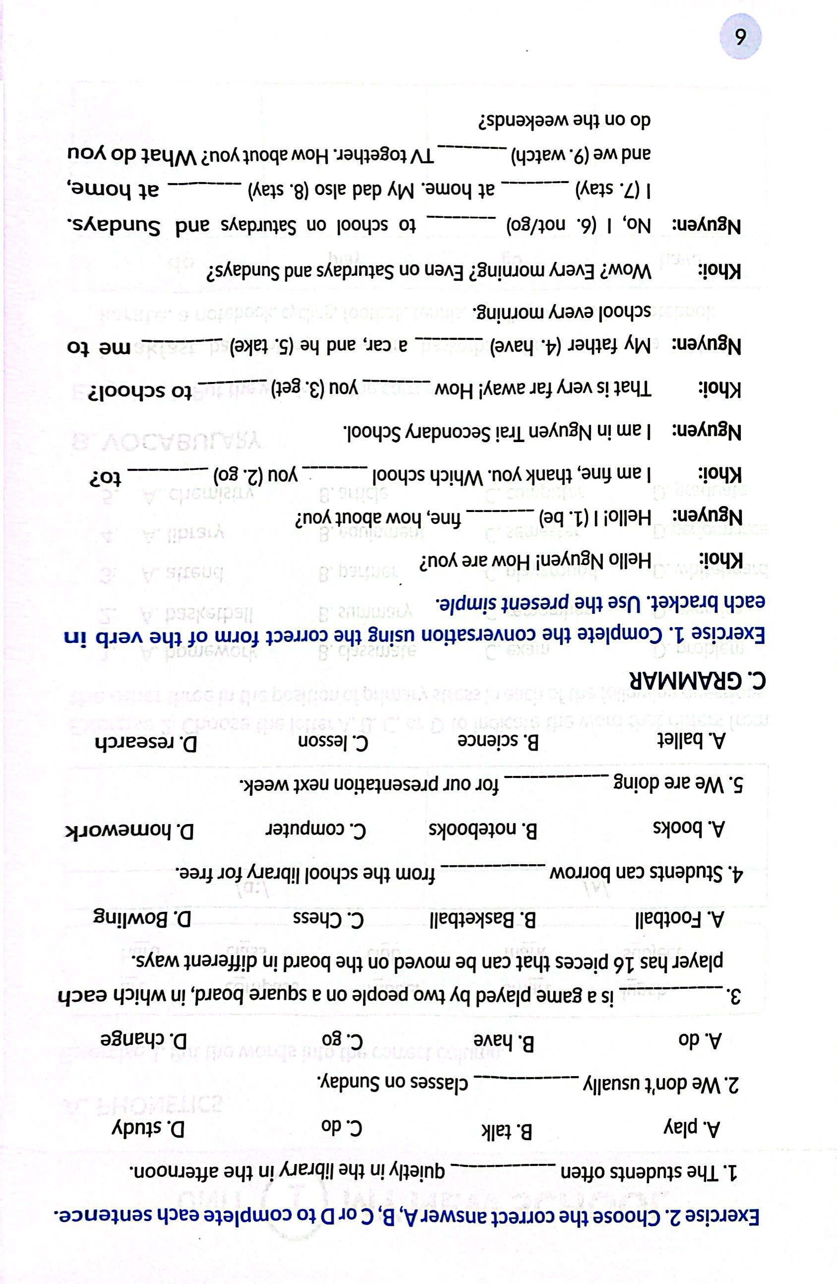 phát triển toán diện năng lực tiếng anh 6 - tập 1 (theo chương trình giáo dục phổ thông 2018) - Ảnh 6