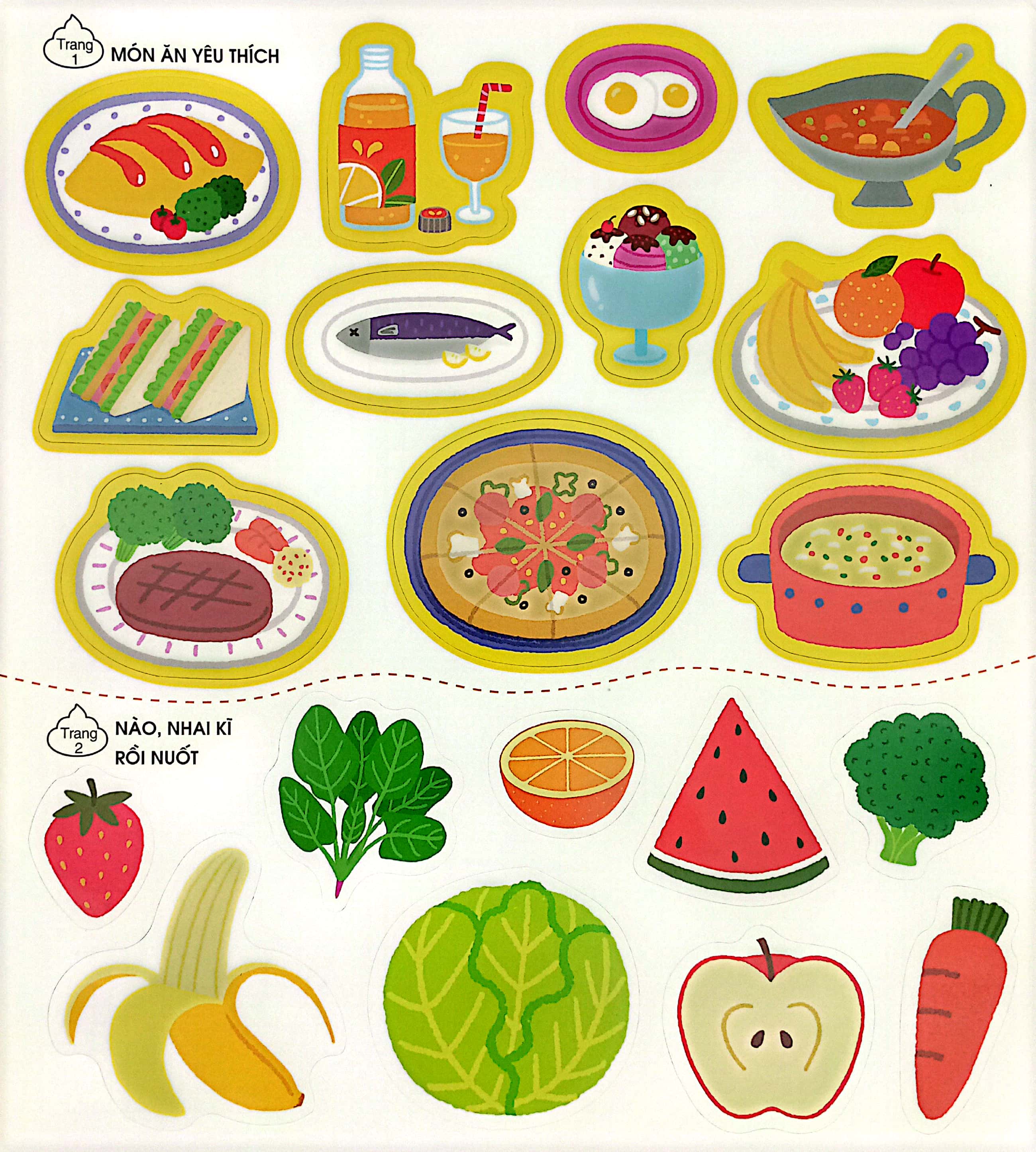 phát triển trí não cho trẻ qua tô - dán và nối hình - bài tiết - Ảnh 7