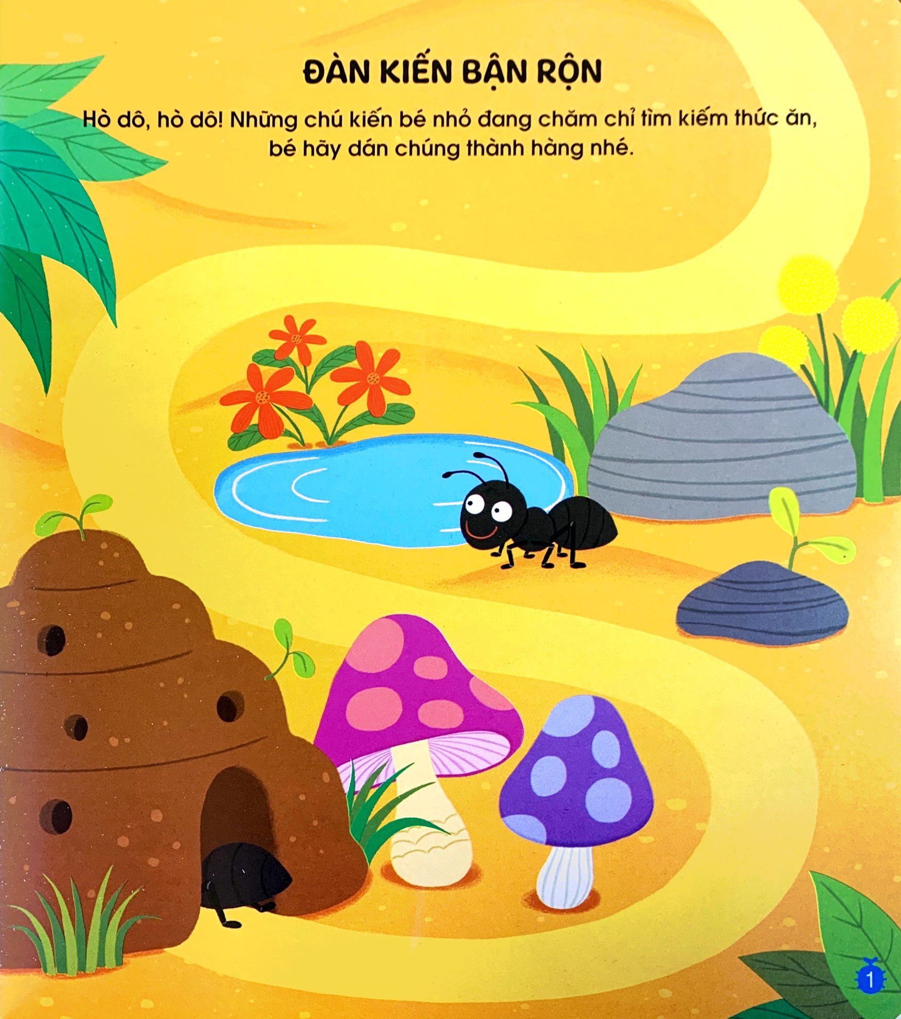 phát triển trí não cho trẻ qua tô-dán và nối hình - côn trùng - Ảnh 4