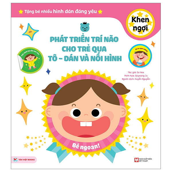 phát triển trí não cho trẻ qua tô-dán và nối hình - khen ngợi