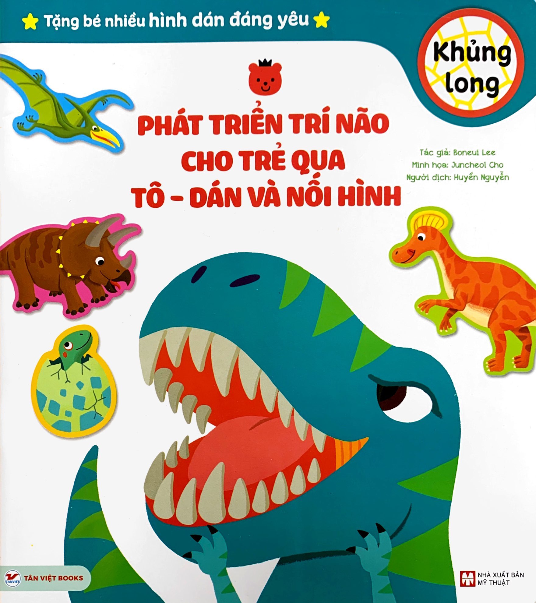 phát triển trí não cho trẻ qua tô-dán và nối hình - khủng long - Ảnh 2