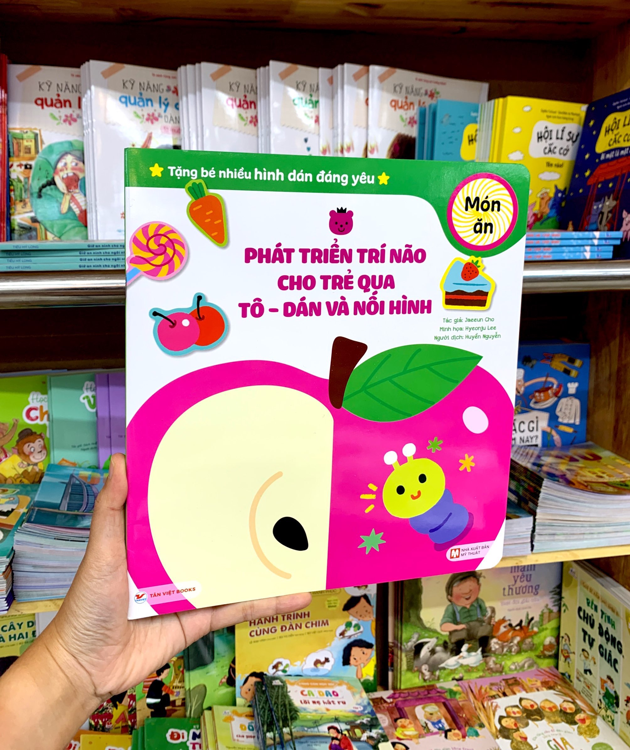 phát triển trí não cho trẻ qua tô-dán và nối hình - món ăn - Ảnh 8