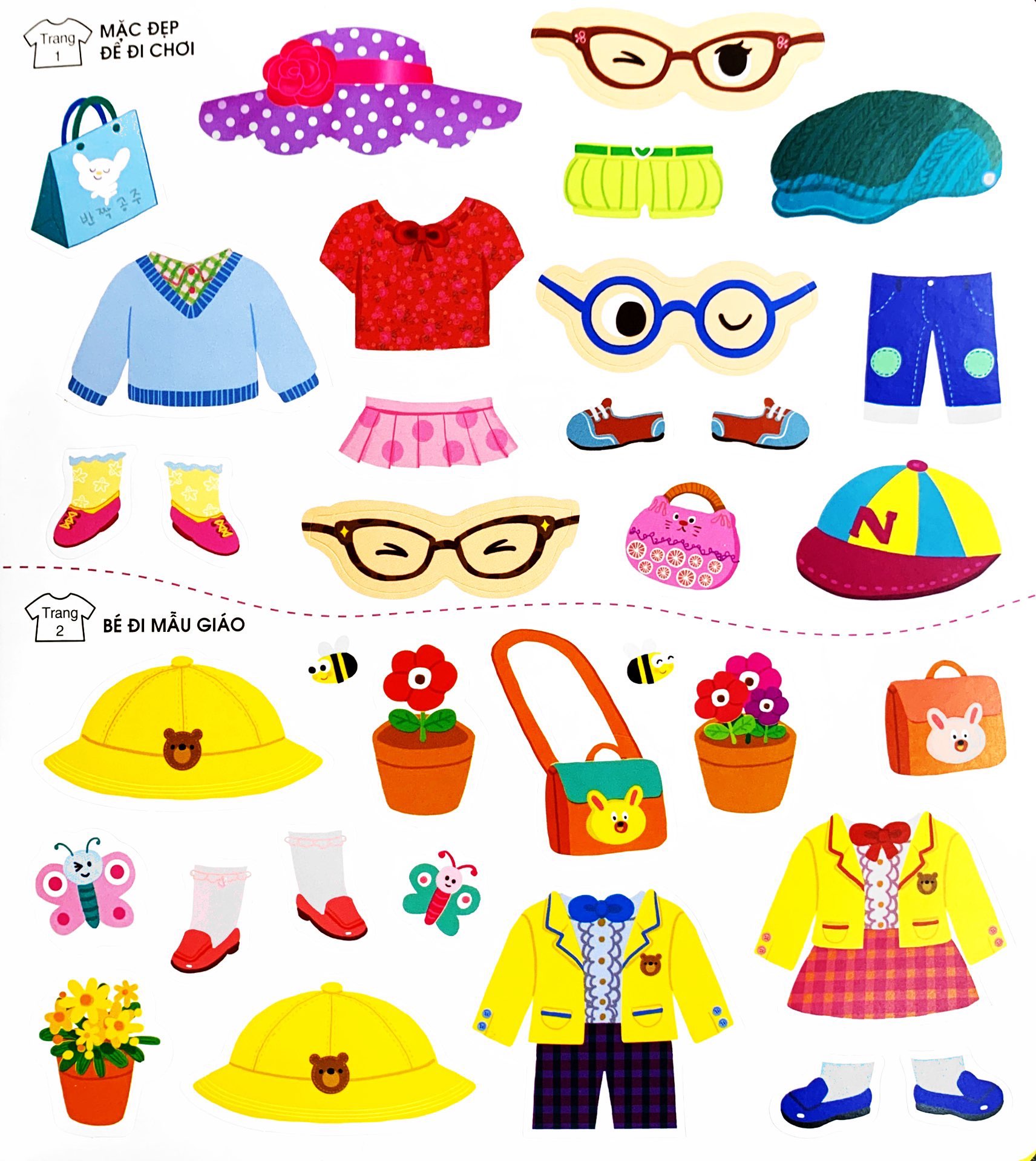 phát triển trí não cho trẻ qua tô-dán và nối hình - trang phục - Ảnh 6