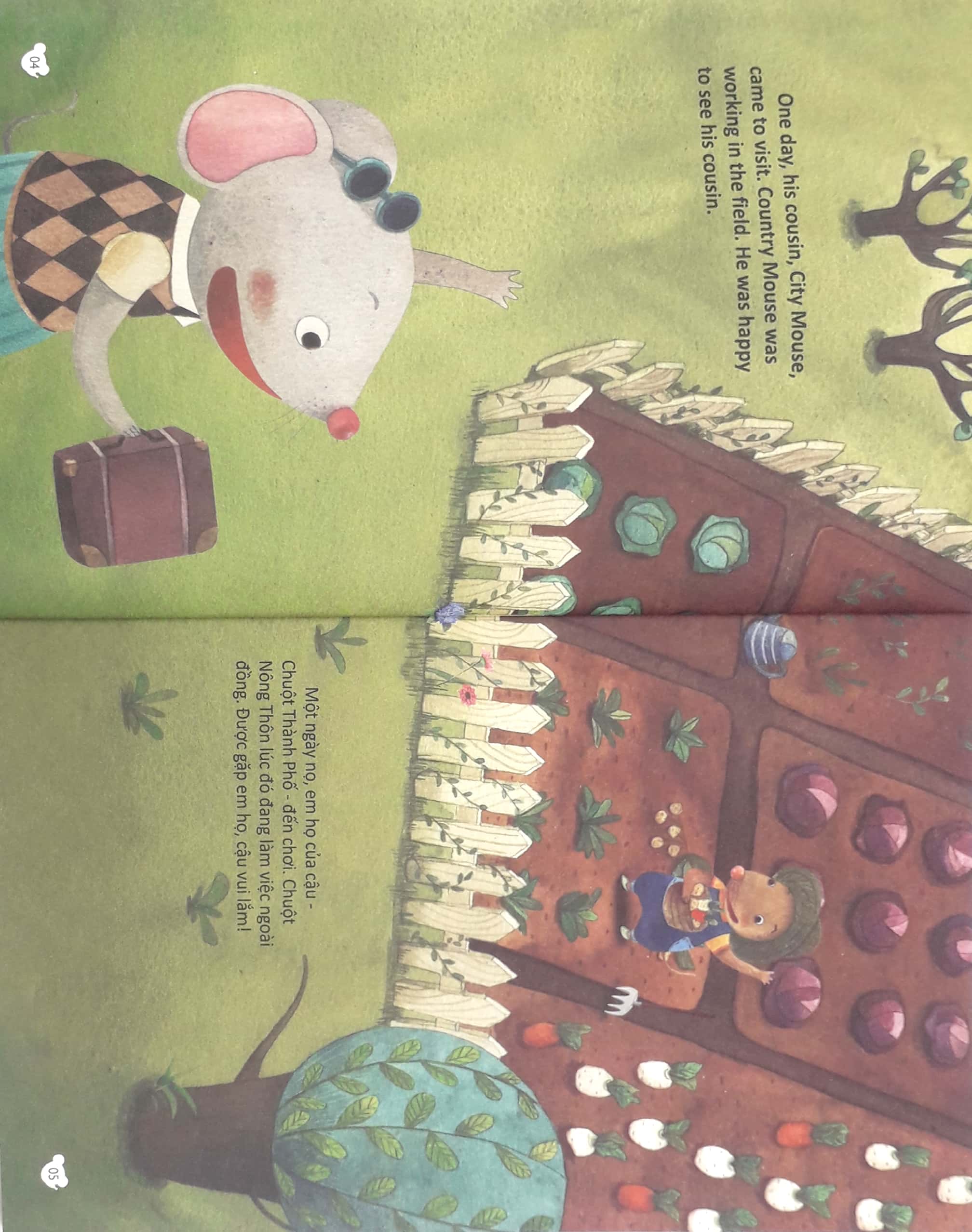 phát triển trí thông minh ngôn ngữ - chuột nông thôn, chuột thành phố (tái bản 2019) - Ảnh 4