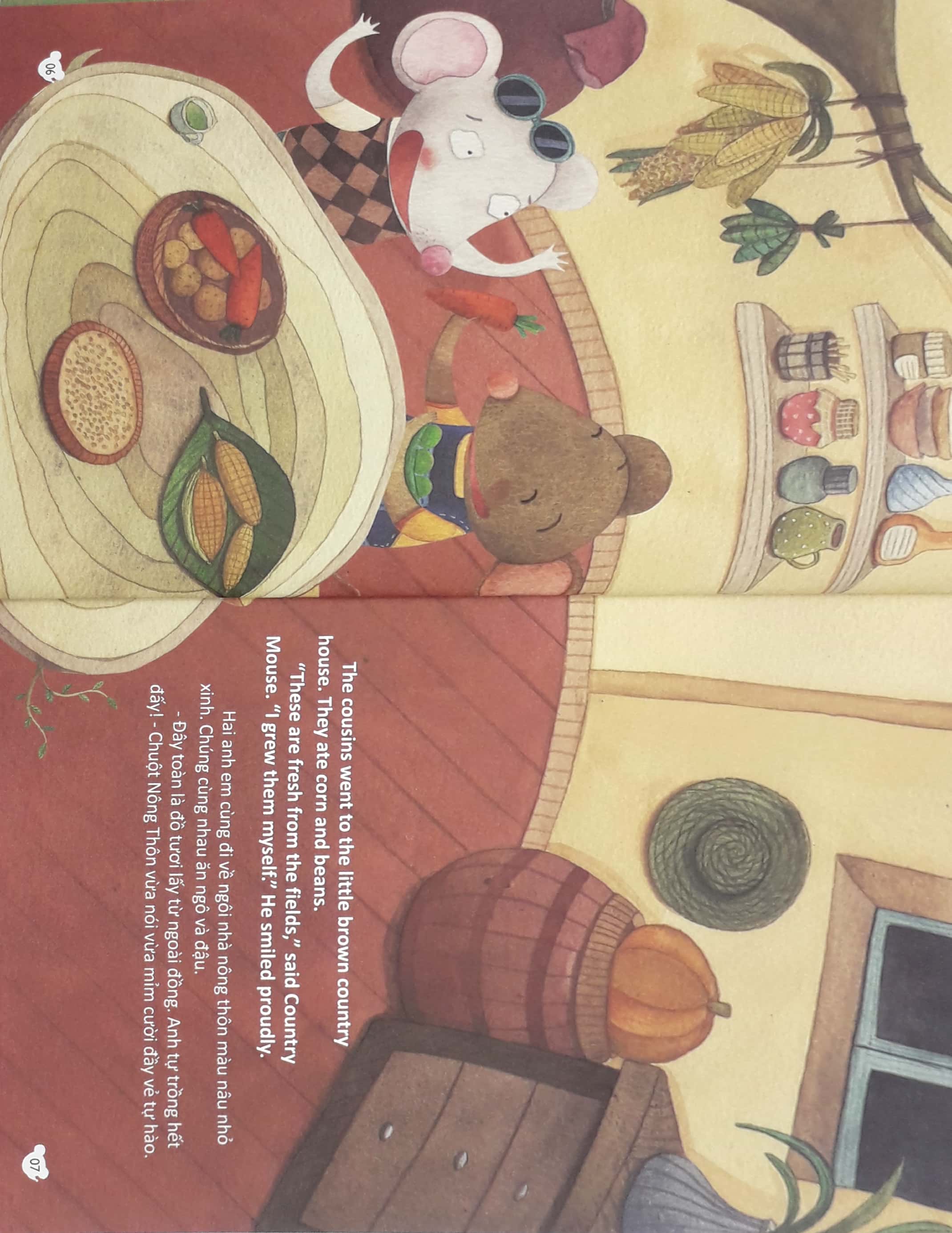 phát triển trí thông minh ngôn ngữ - chuột nông thôn, chuột thành phố (tái bản 2019) - Ảnh 5