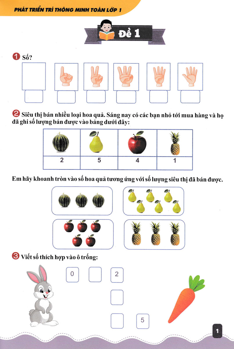 phát triển trí thông minh toán 1 (tái bản 2023) - Ảnh 3
