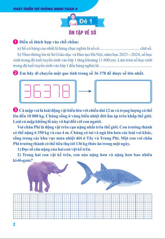 phát triển trí thông minh toán 4 - Ảnh 4