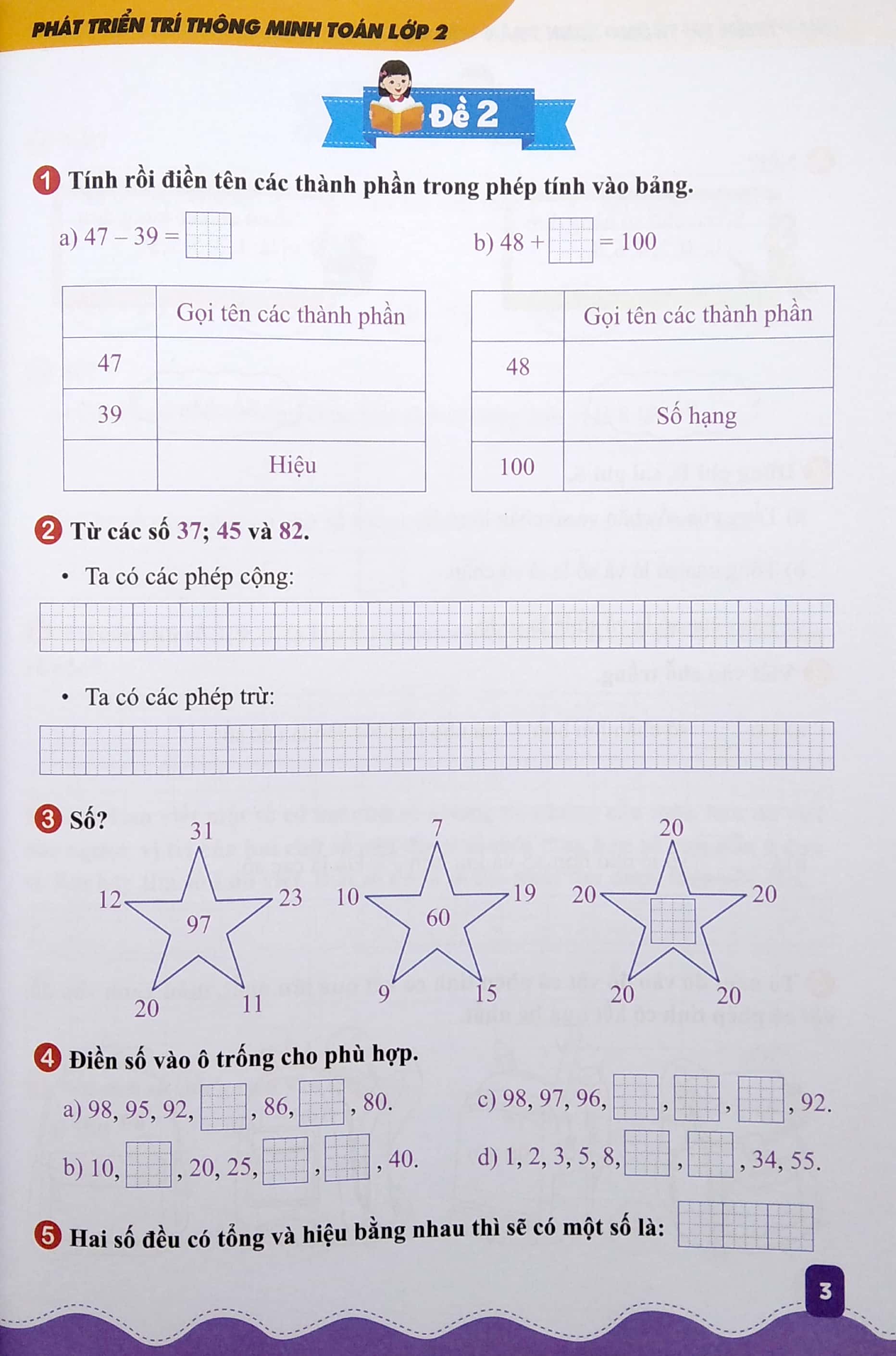 phát triển trí thông minh toán lớp 2 (biên soạn theo chương trình giáo dục phổ thông mới) (tái bản 2023) - Ảnh 4