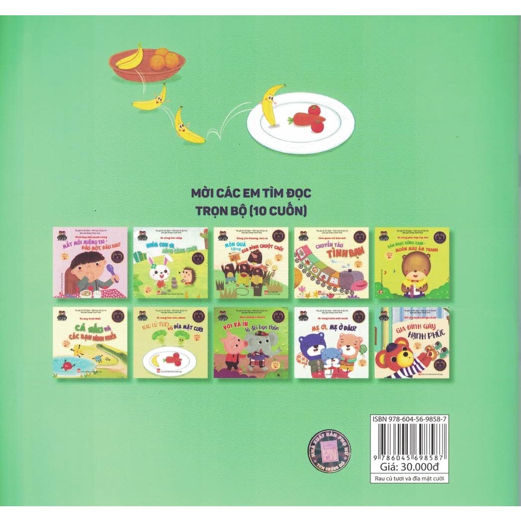phát triển tư duy - kĩ năng cho bé: kĩ năng làm việc nhóm - rau củ tươi và đĩa mặt cười - Ảnh 4