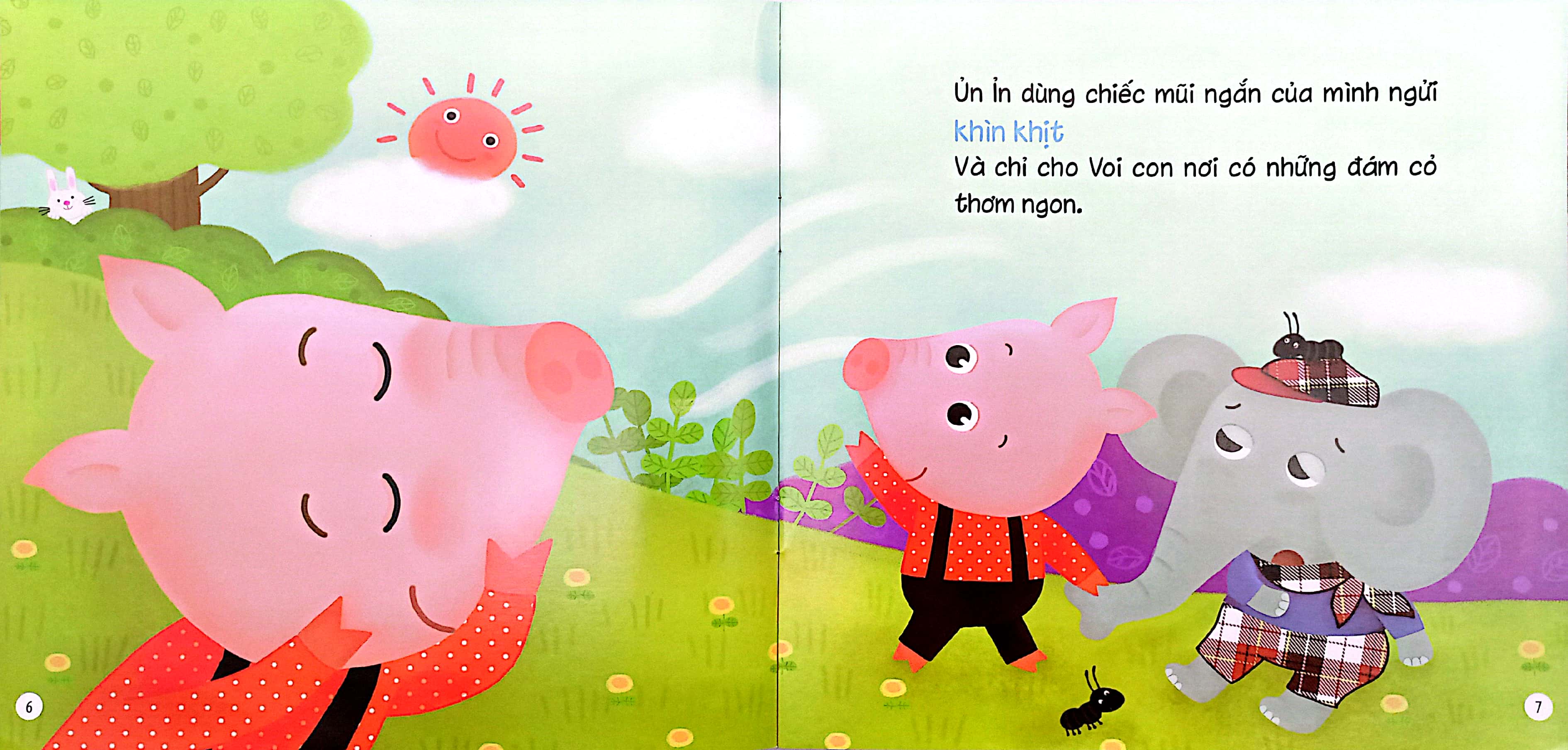 phát triển tư duy - kĩ năng cho bé: nuôi dưỡng tình bạn - voi và ỉn là đôi bạn thân - Ảnh 5