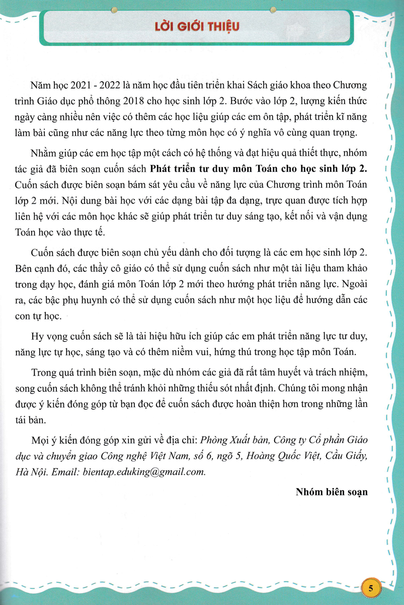 phát triển tư duy môn toán cho học sinh lớp 2 - Ảnh 3