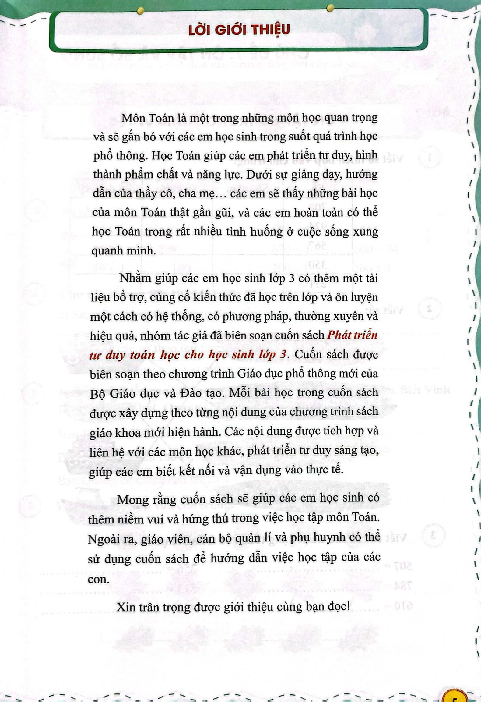 phát triển tư duy môn toán cho học sinh lớp 3 - Ảnh 5