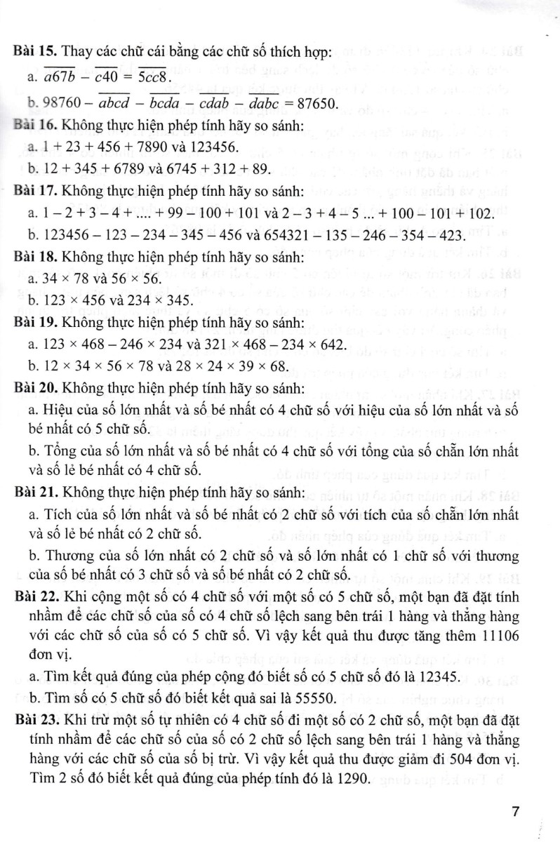 phát triển và nâng cao toán 4 (dùng chung cho các bộ sgk hiện hành) - Ảnh 7