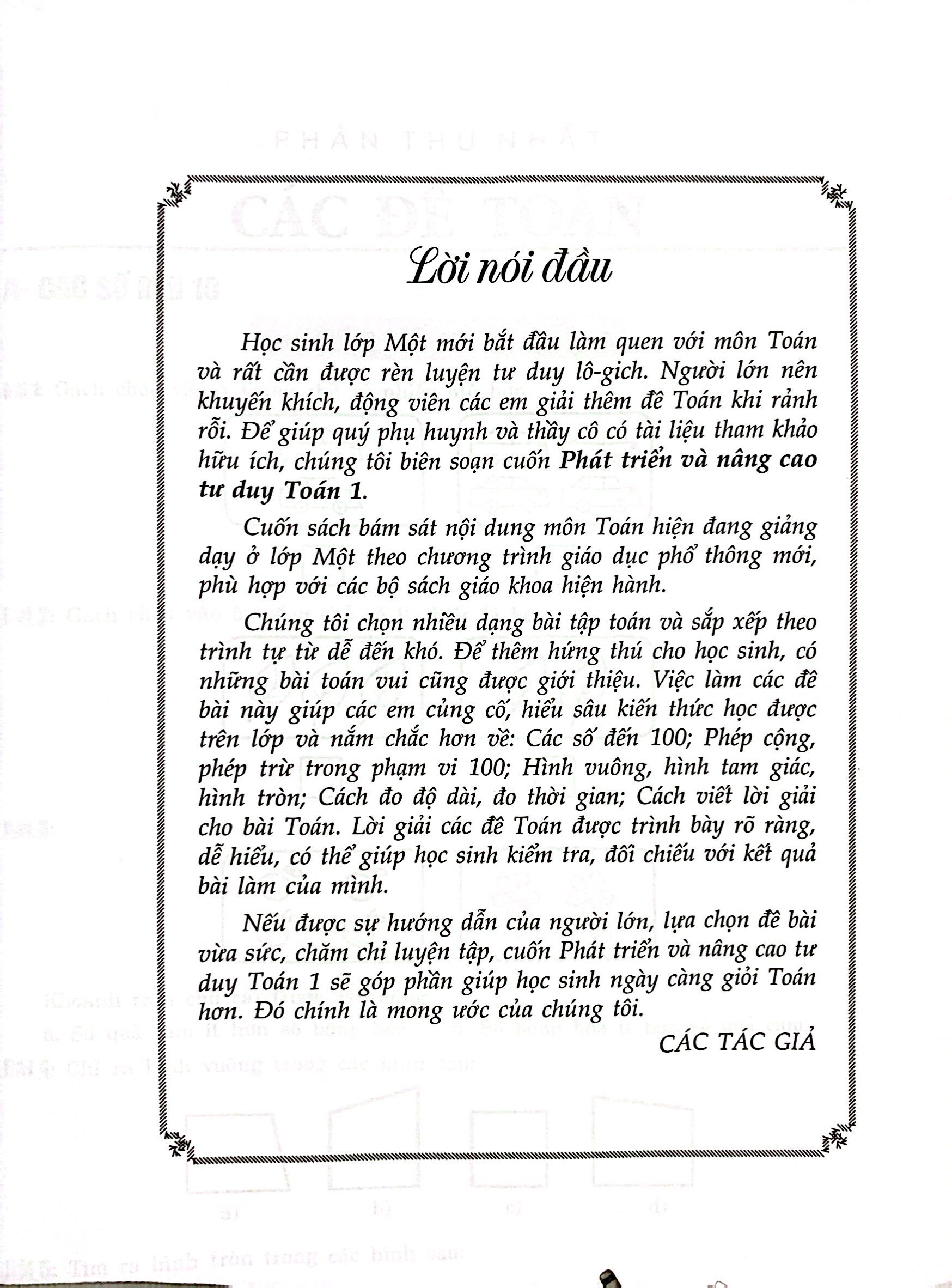 phát triển và nâng cao tư duy toán 1 (biên soạn theo chương trình giáo dục phổ thông mới) - Ảnh 3