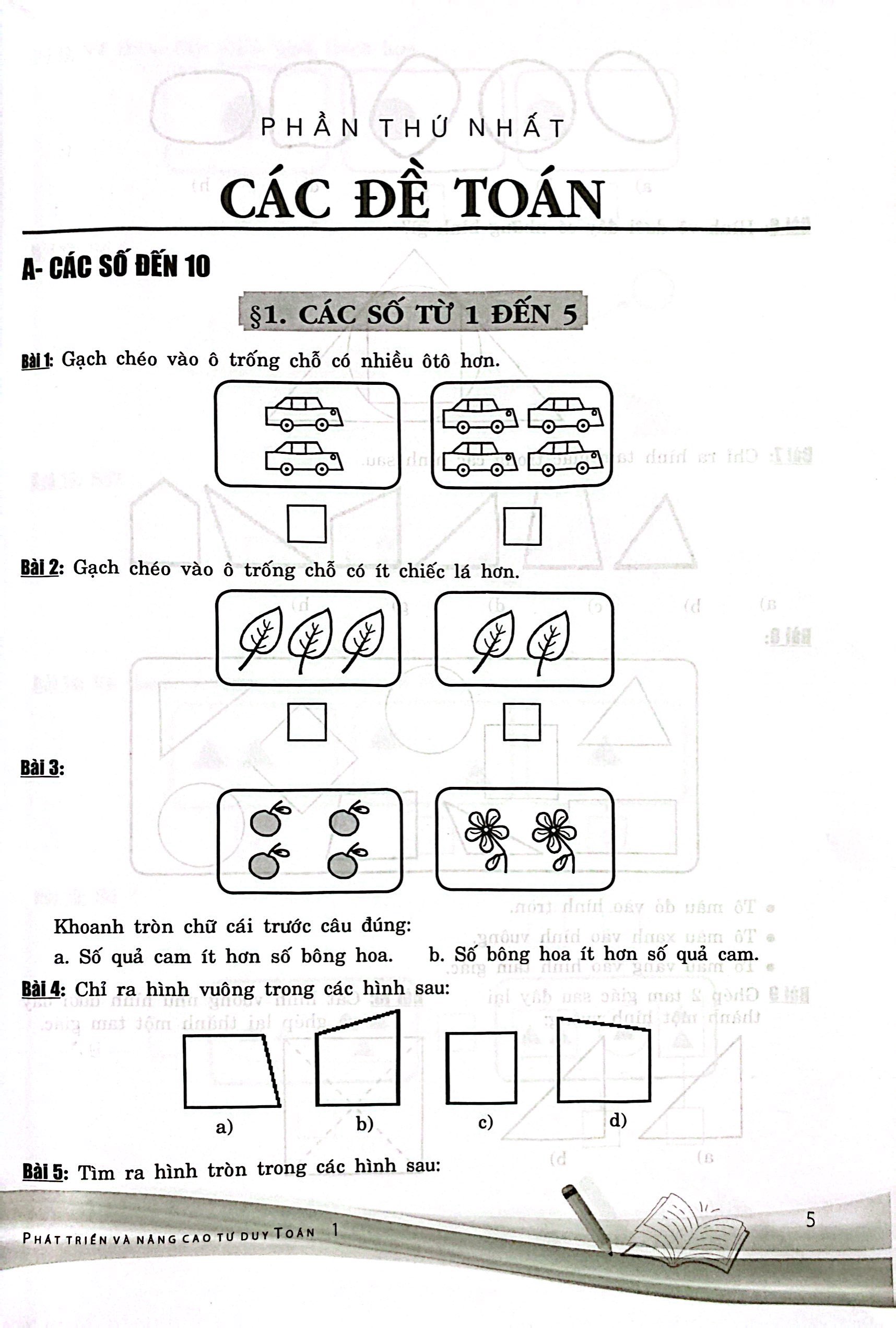 phát triển và nâng cao tư duy toán 1 (biên soạn theo chương trình giáo dục phổ thông mới) - Ảnh 4