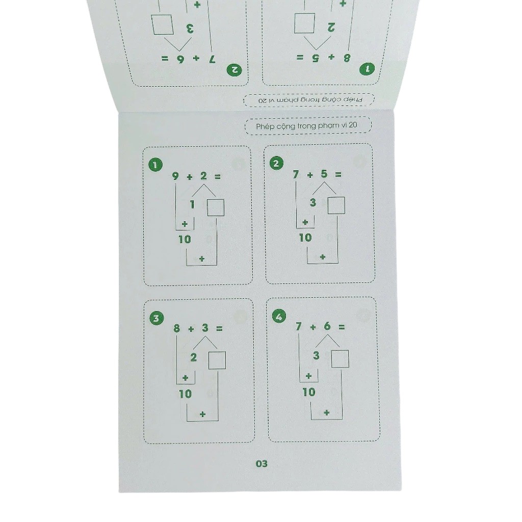 Phep Cong Trong Pham Vi 20 - Toan Tu Duy - Theo So Do Tach-Gop - Ảnh 4