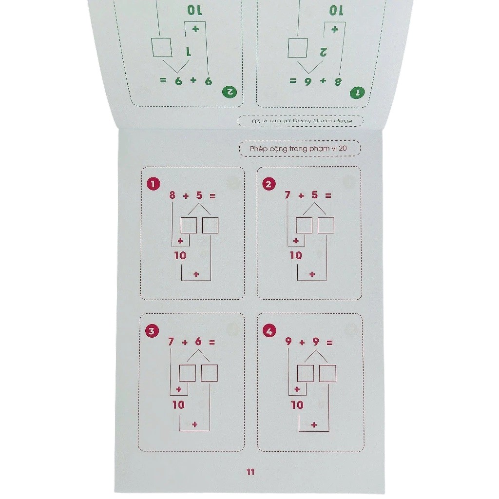 Phep Cong Trong Pham Vi 20 - Toan Tu Duy - Theo So Do Tach-Gop - Ảnh 5